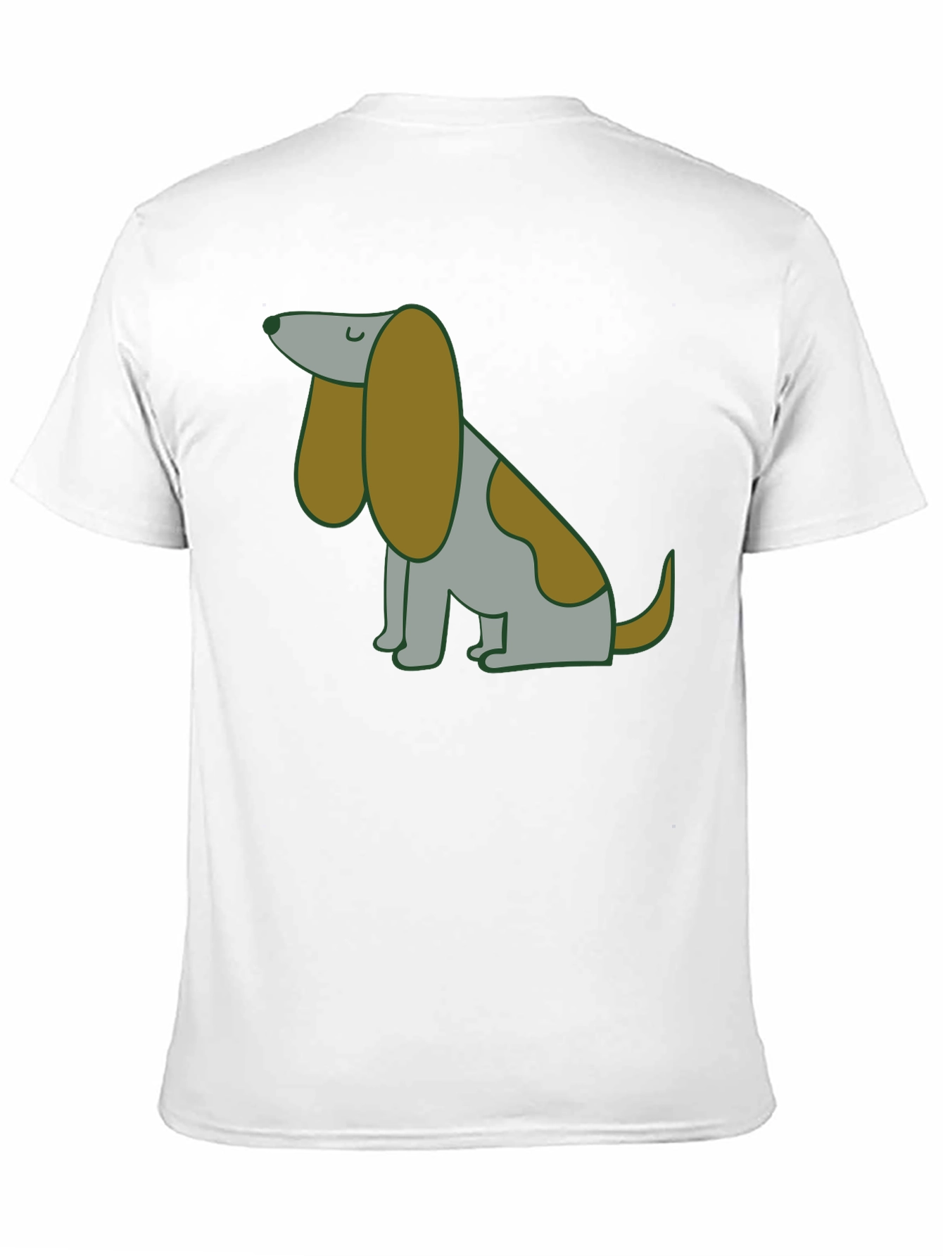 Cute Cartoon Dog Graphic T-Shirt