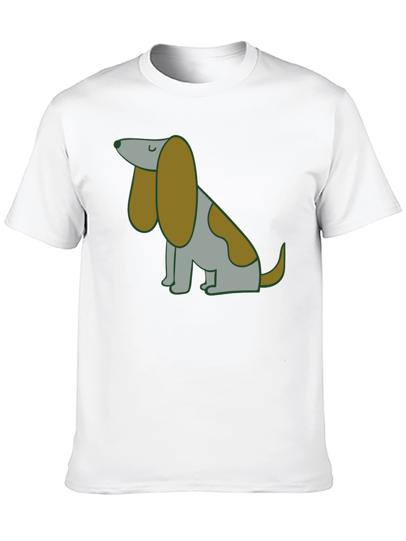Cute Cartoon Dog Graphic T-Shirt