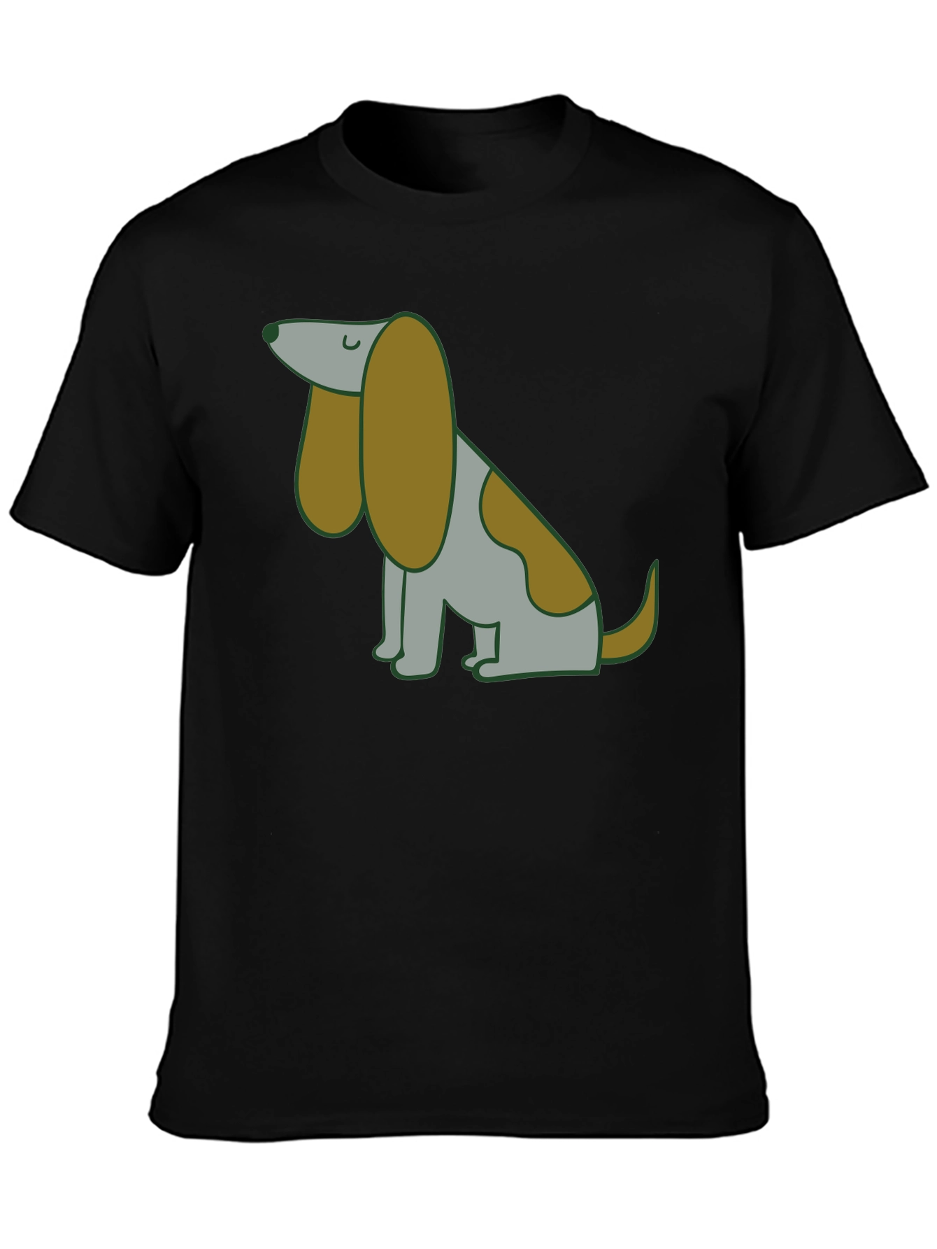 Cute Cartoon Dog Graphic T-Shirt