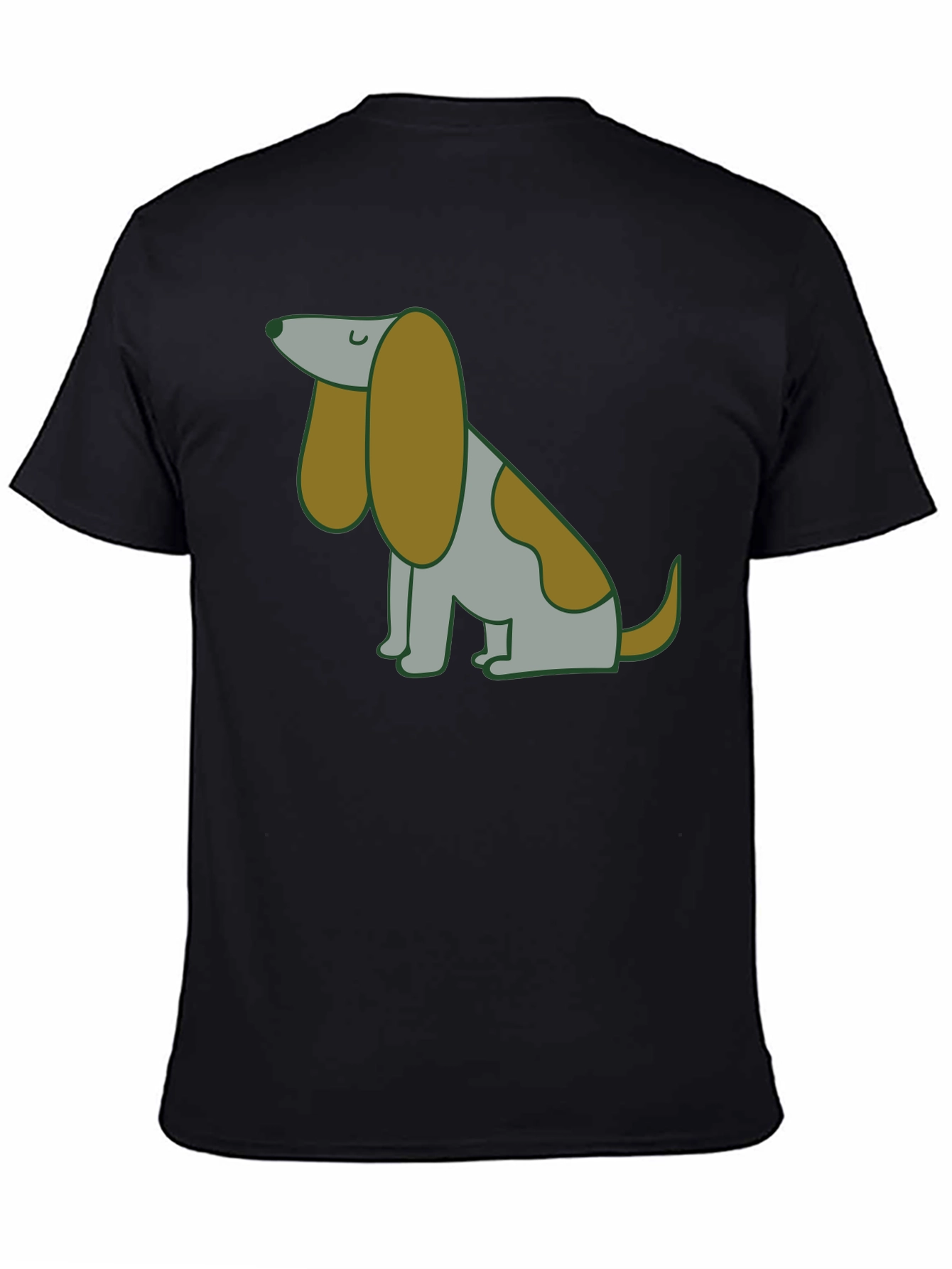 Cute Cartoon Dog Graphic T-Shirt
