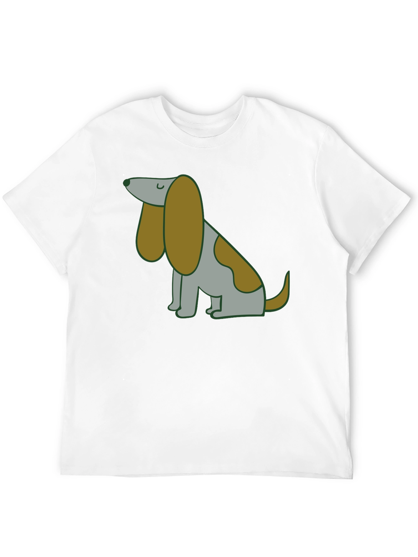 Cute Cartoon Dog Graphic T-Shirt