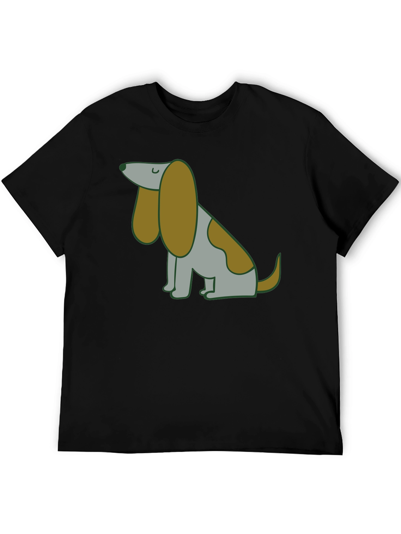 Cute Cartoon Dog Graphic T-Shirt