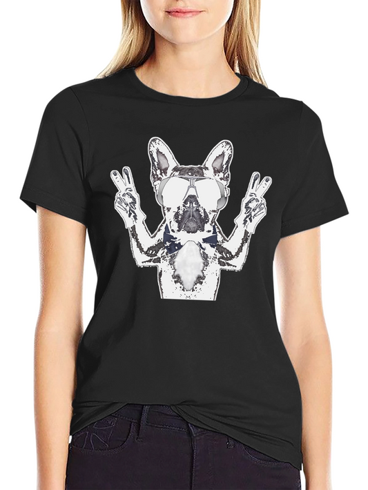 Cool Dog Graphic Tee - Mens Black T-Shirt