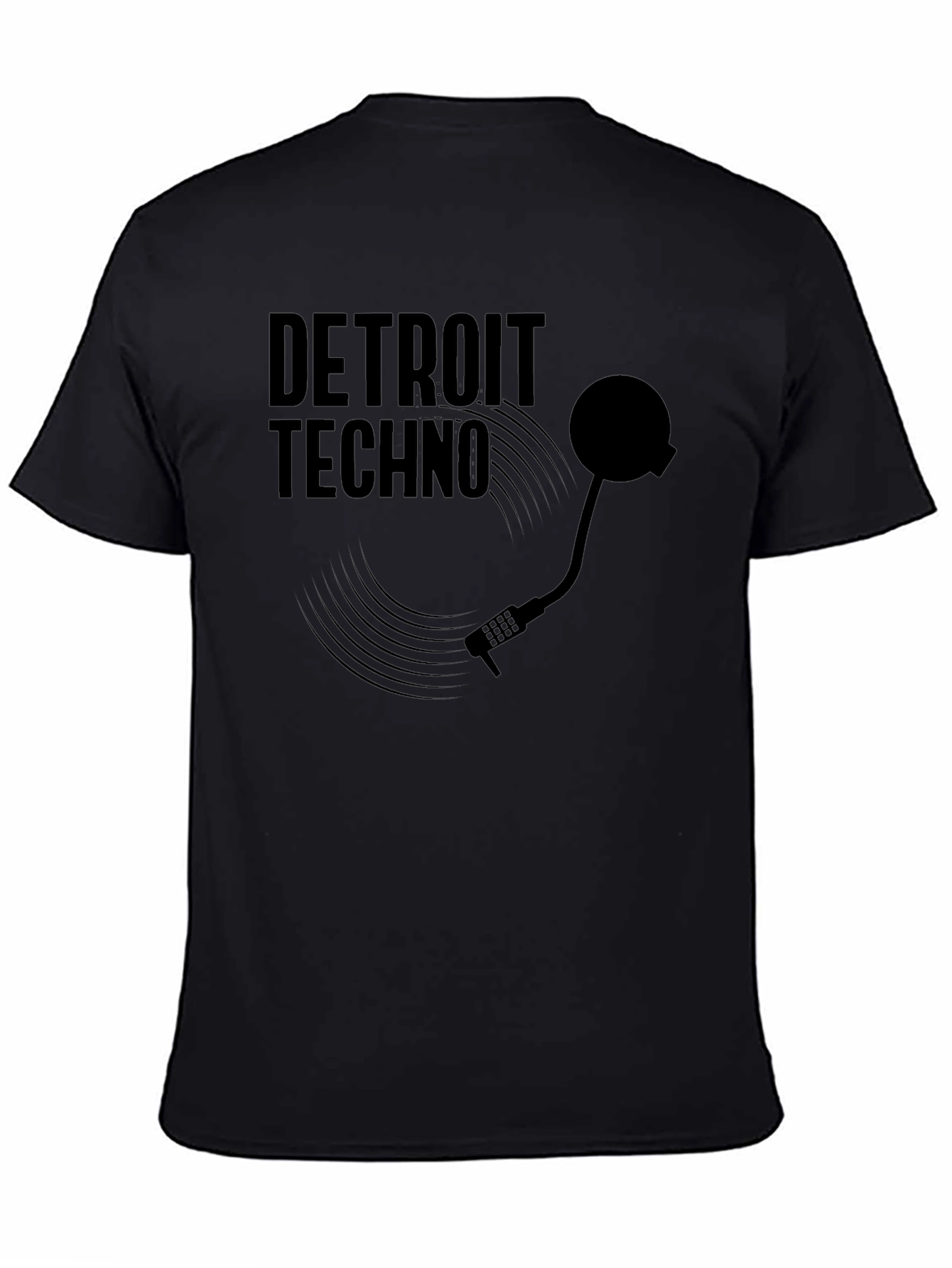 Detroit Techno Black Graphic Tee