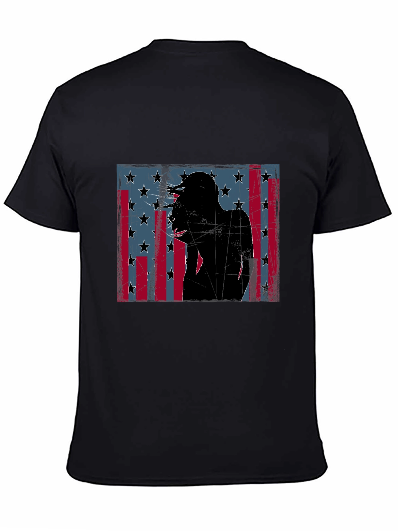 American Flag Silhouette Graphic Tee
