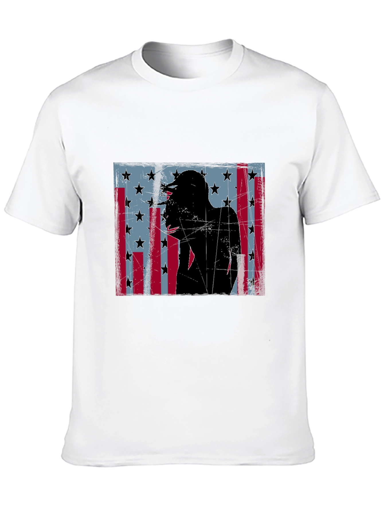 American Flag Silhouette Graphic Tee