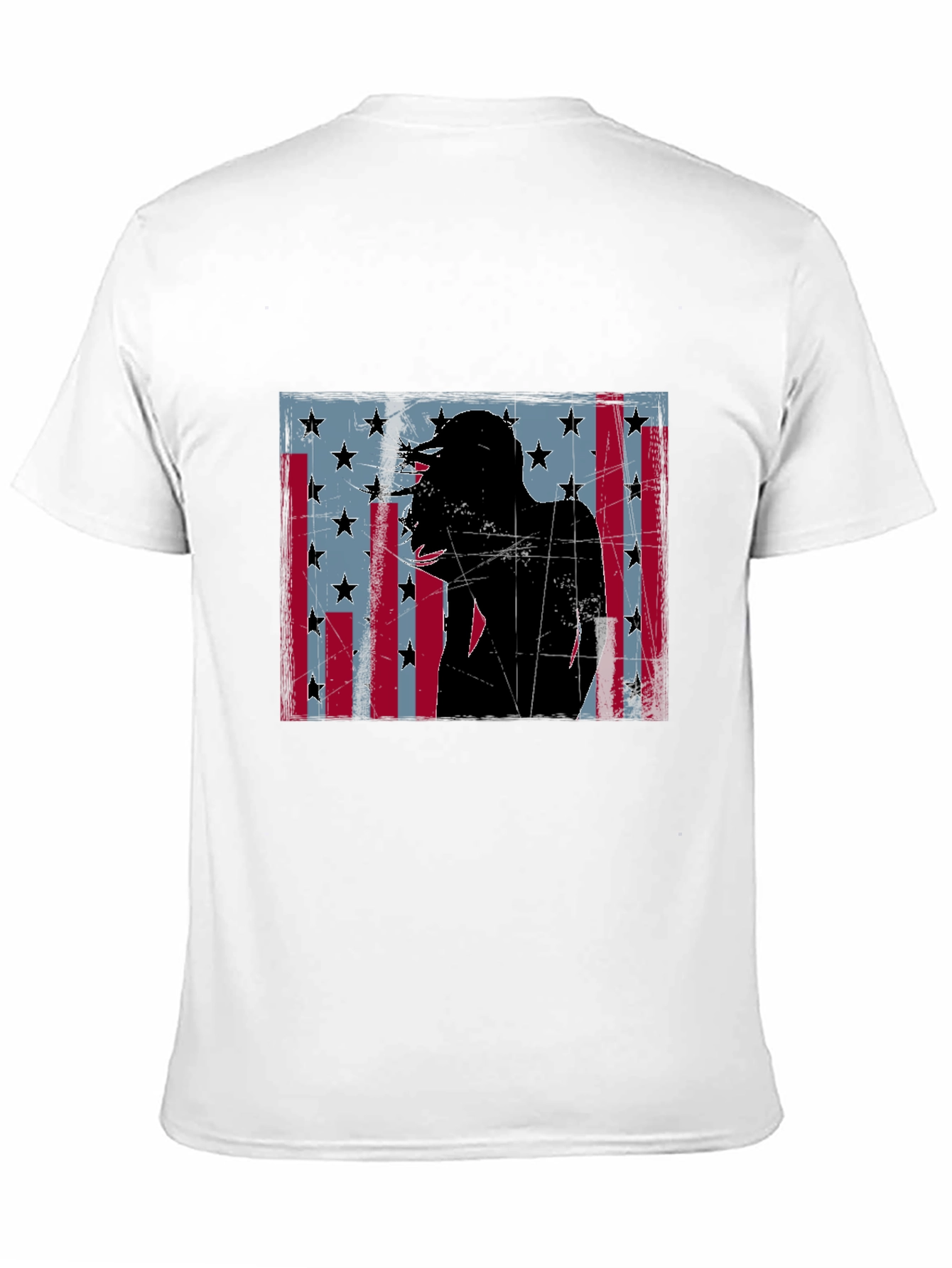 American Flag Silhouette Graphic Tee