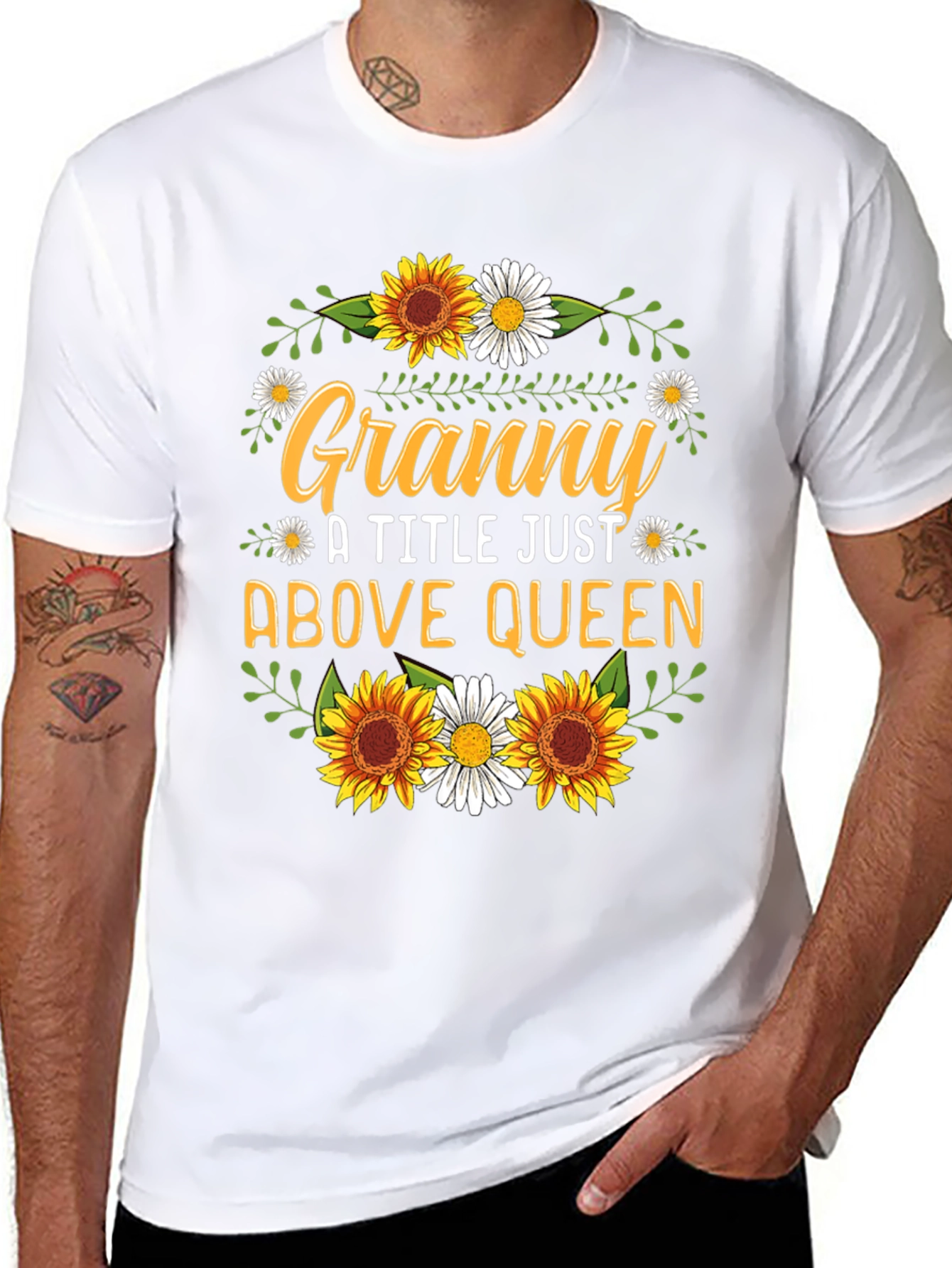 Granny Above Queen Graphic T-Shirt