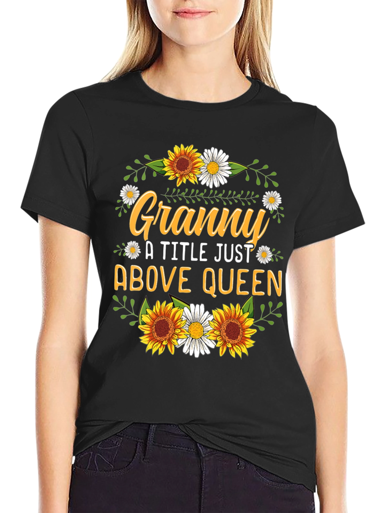 Granny Above Queen Graphic T-Shirt