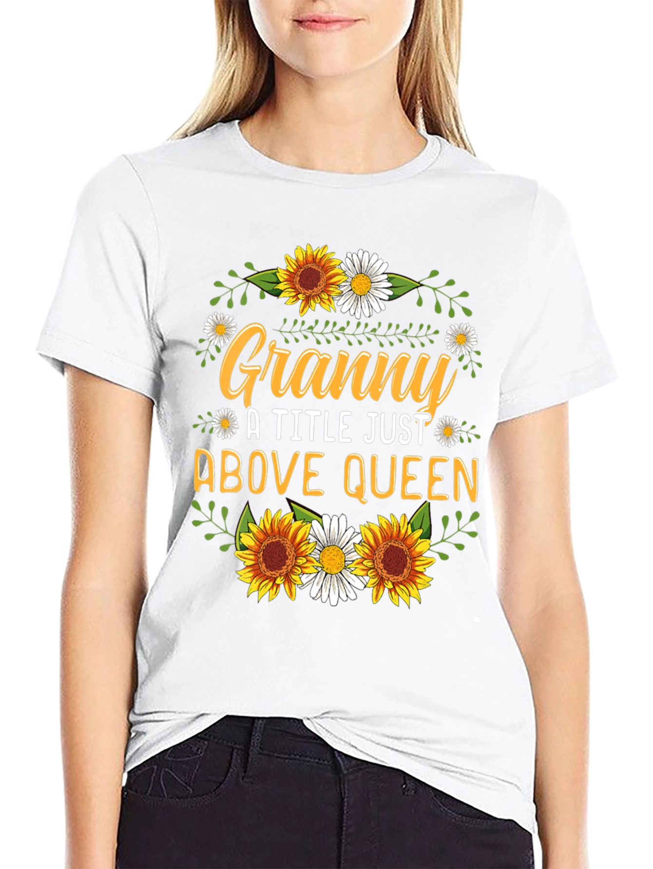 Granny Above Queen Graphic T-Shirt