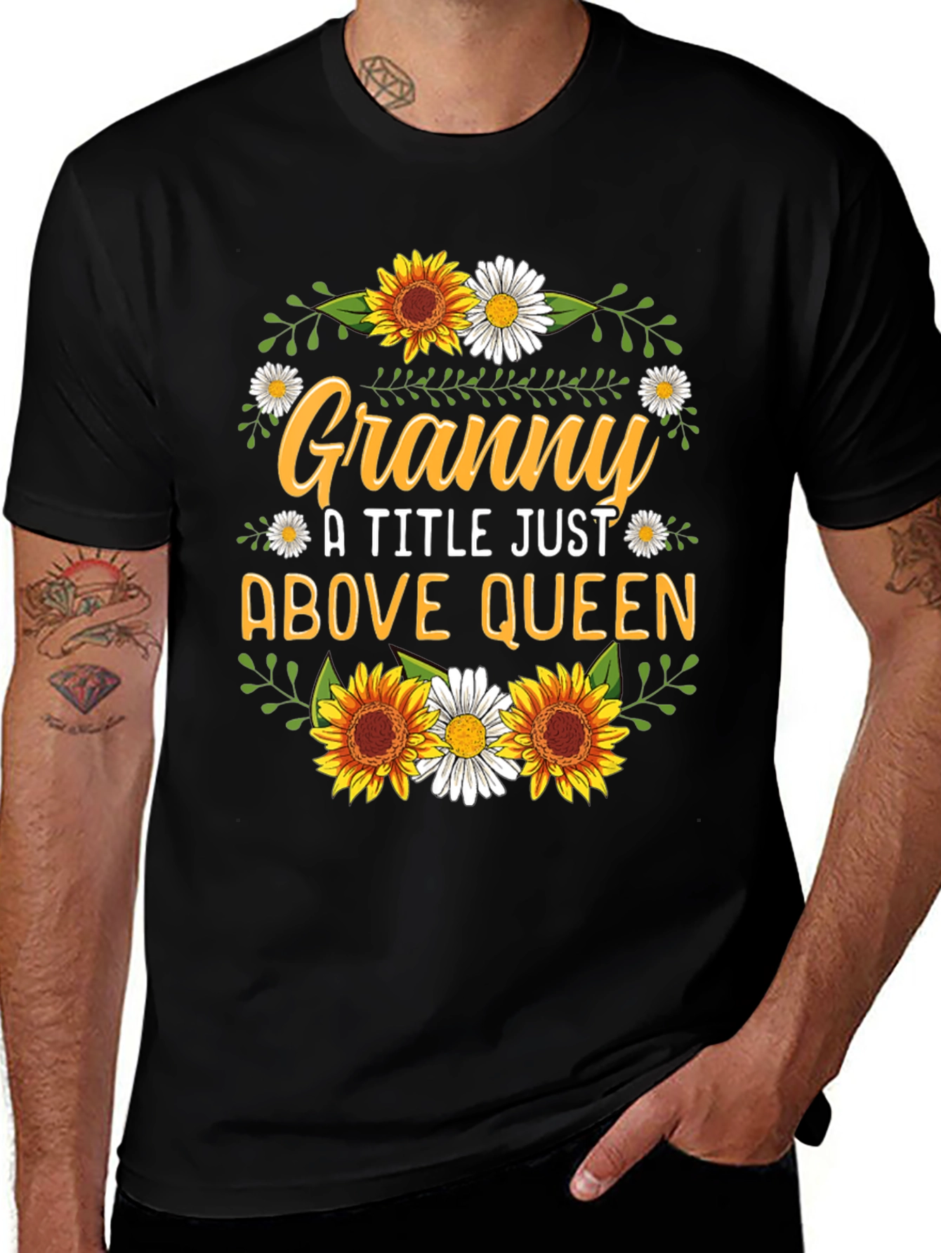 Granny Above Queen Graphic T-Shirt