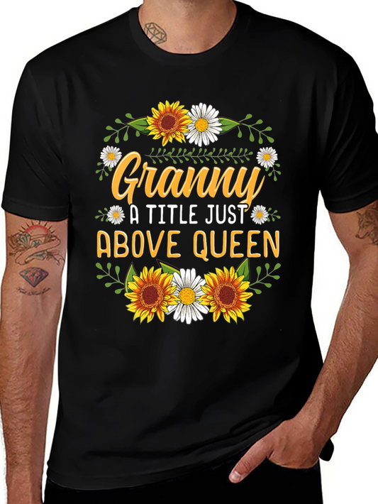 Granny Above Queen Graphic T-Shirt