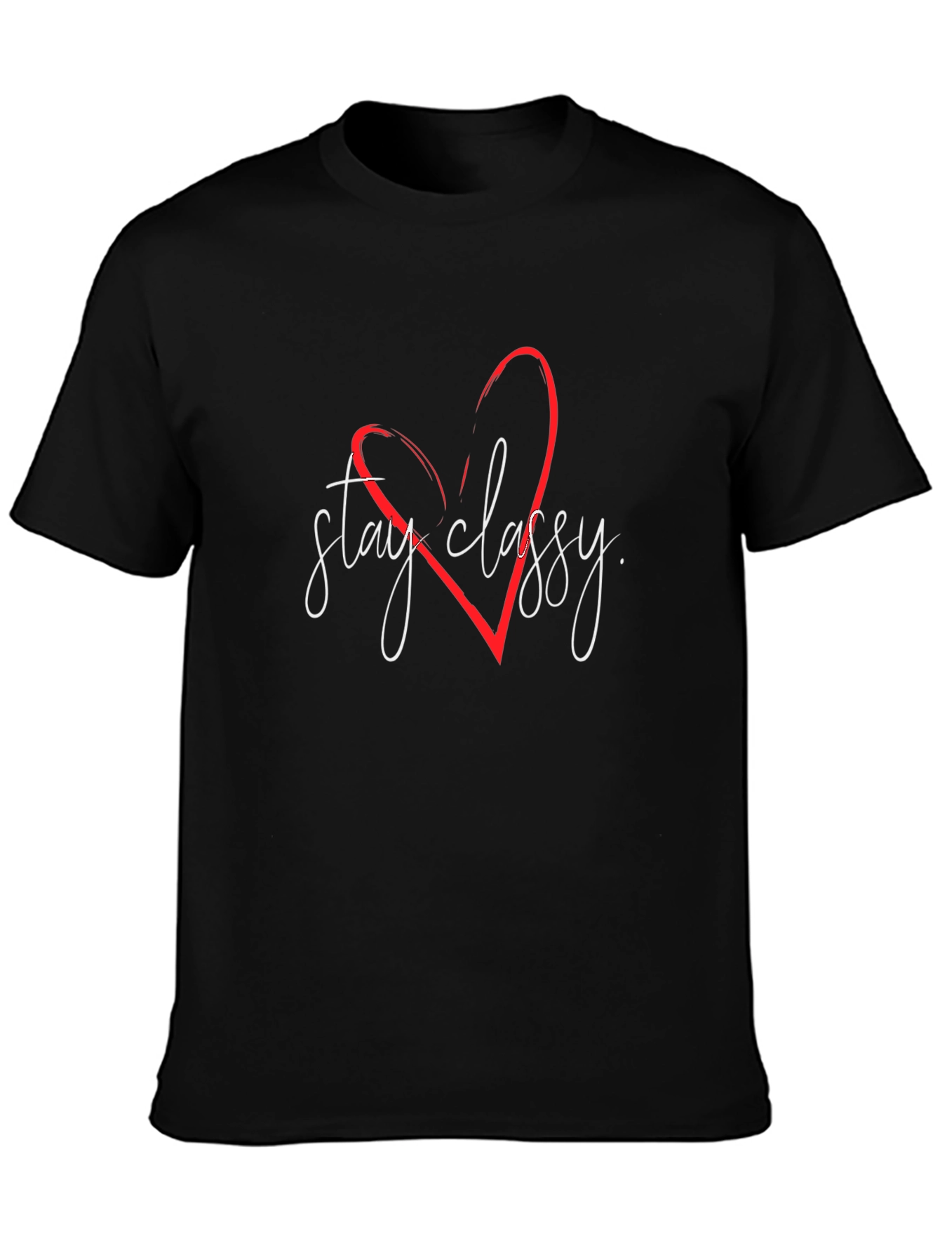Stay Classy T-Shirt - Stylish Heart Design