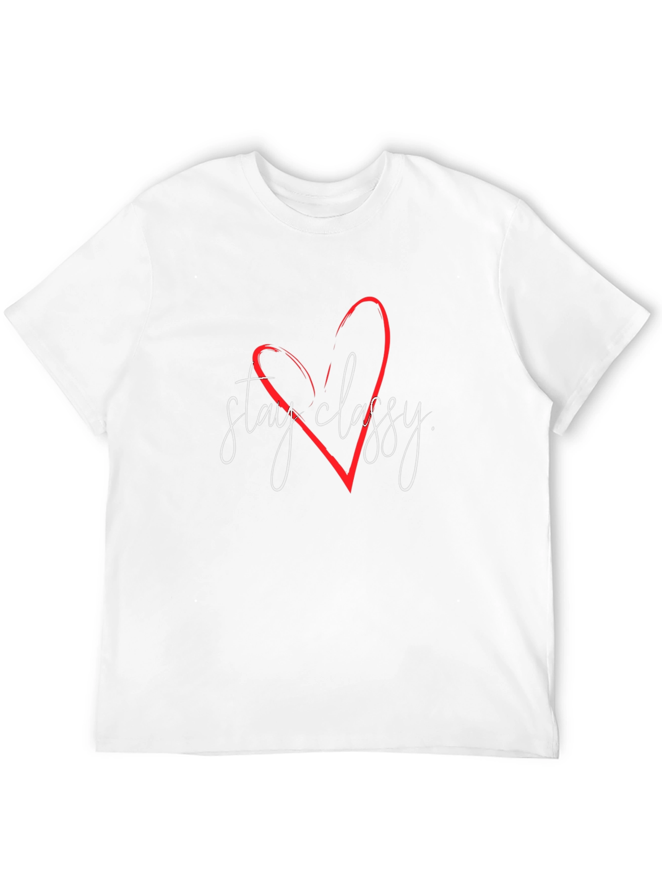 Stay Classy T-Shirt - Stylish Heart Design