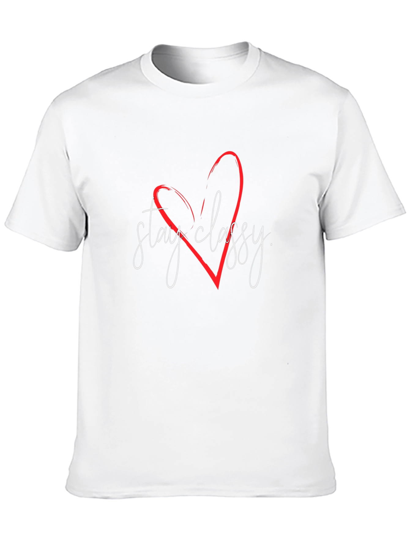 Stay Classy T-Shirt - Stylish Heart Design