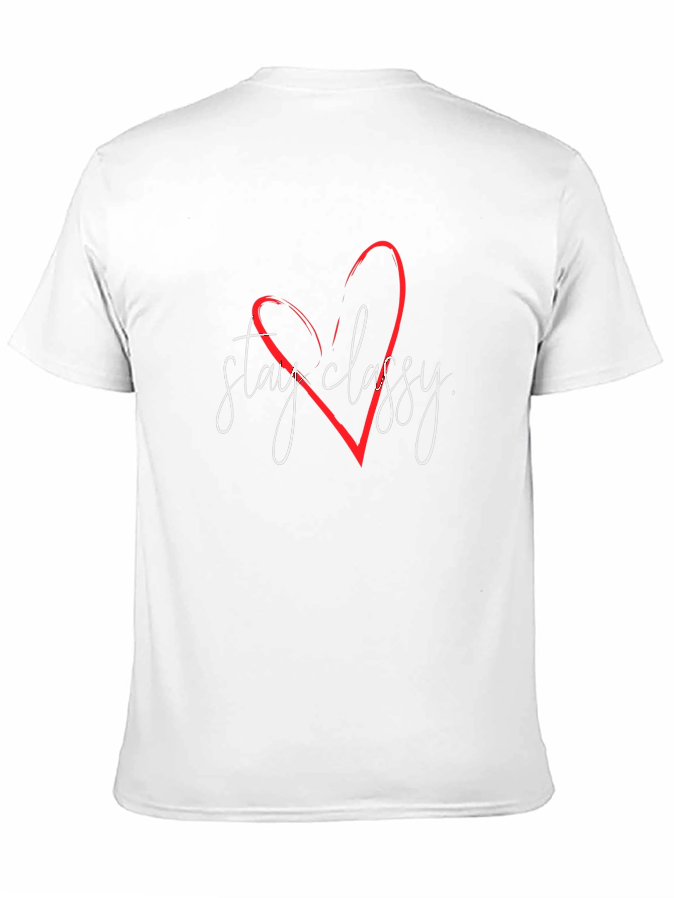 Stay Classy T-Shirt - Stylish Heart Design
