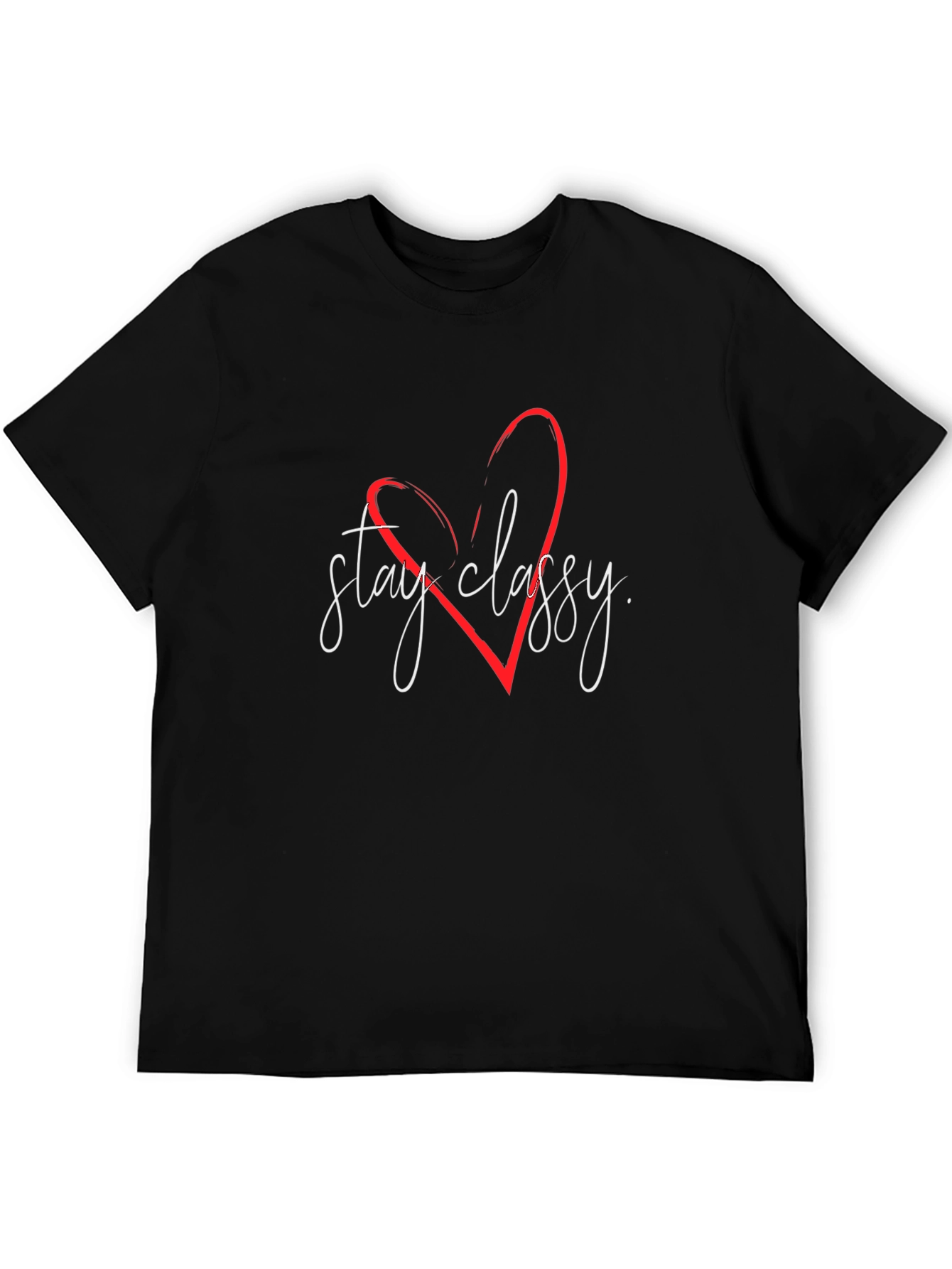Stay Classy T-Shirt - Stylish Heart Design