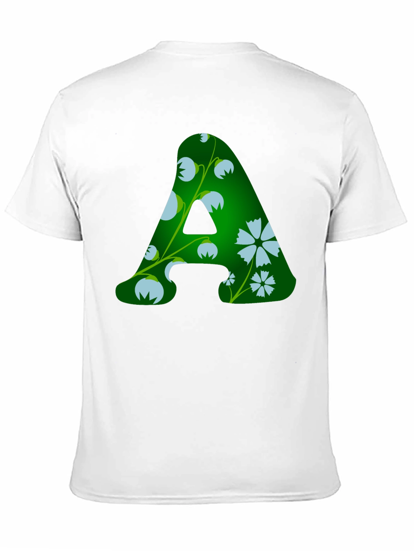Floral A Initial T-Shirt - Personalized Style