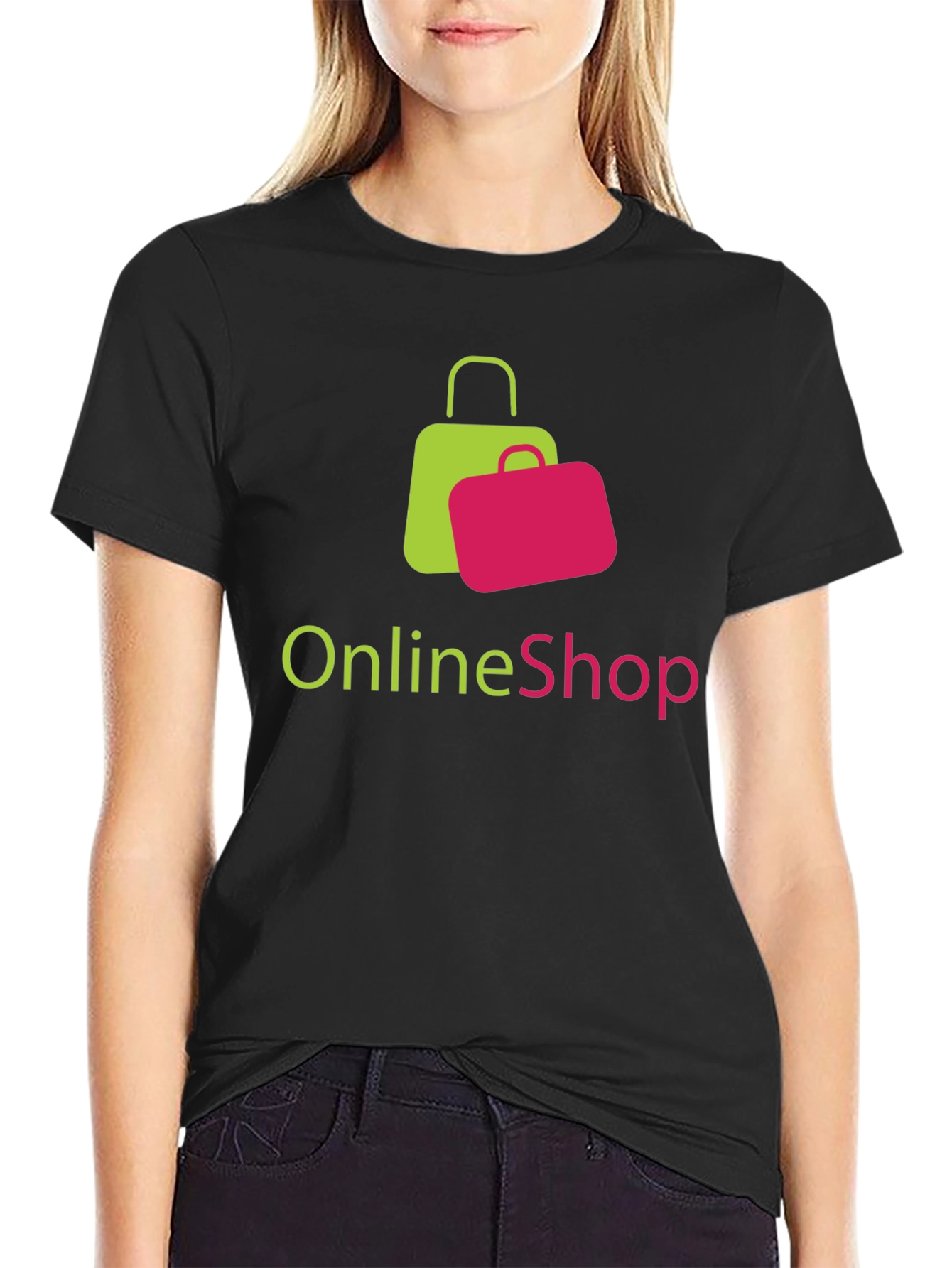 Online Shop T-Shirt - Modern Graphic Tee