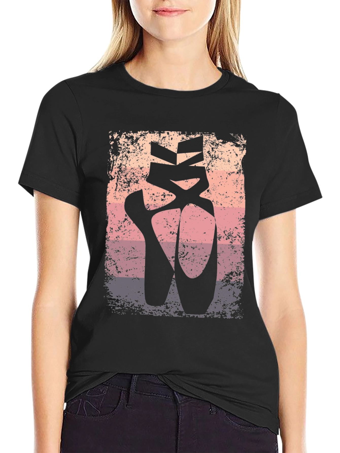Ballet Pointe Shoes Graphic Tee - Dance Lover Shirt