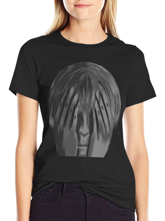 Artistic Graphic Tee - Hidden Face Design