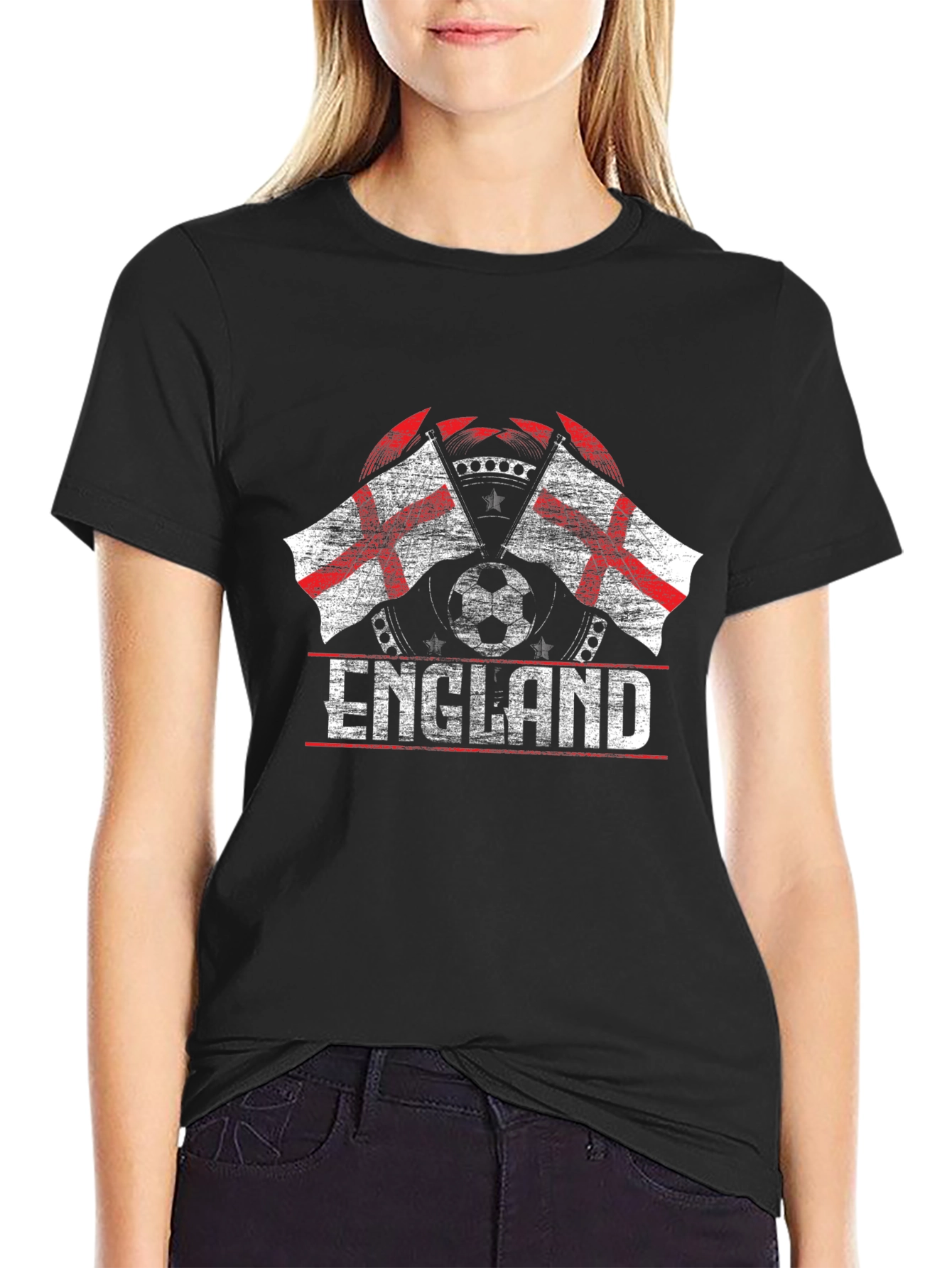 England Flag Soccer T-Shirt