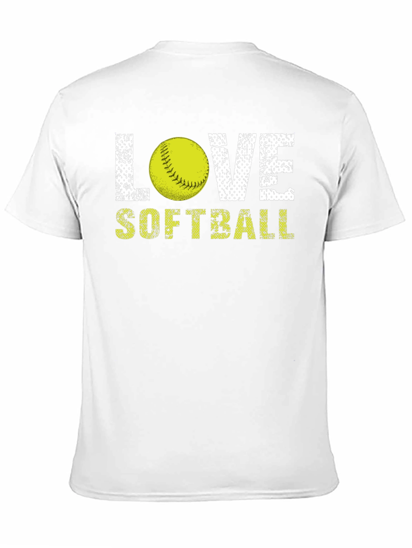 Love Softball Graphic T-Shirt - Black