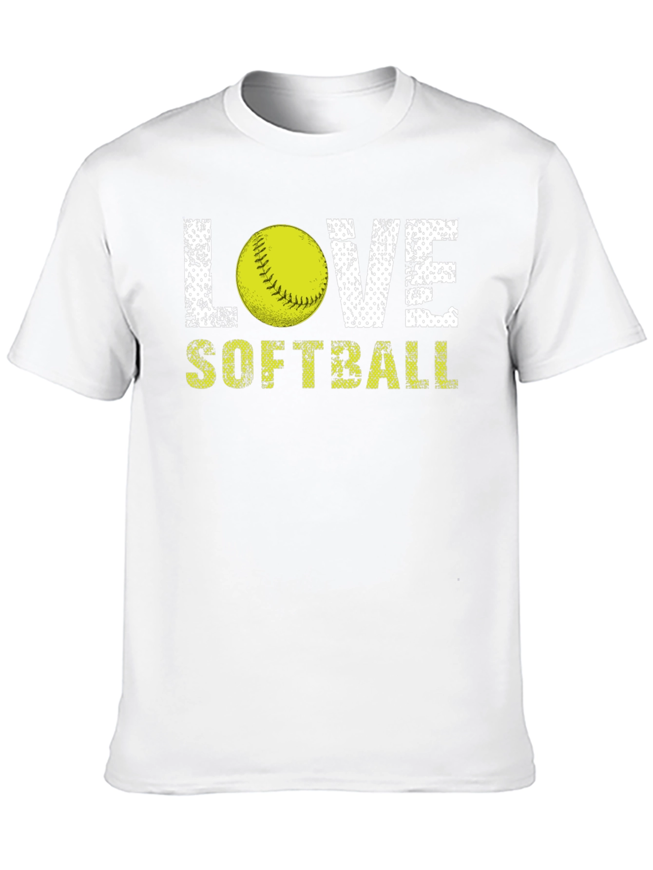 Love Softball Graphic T-Shirt - Black