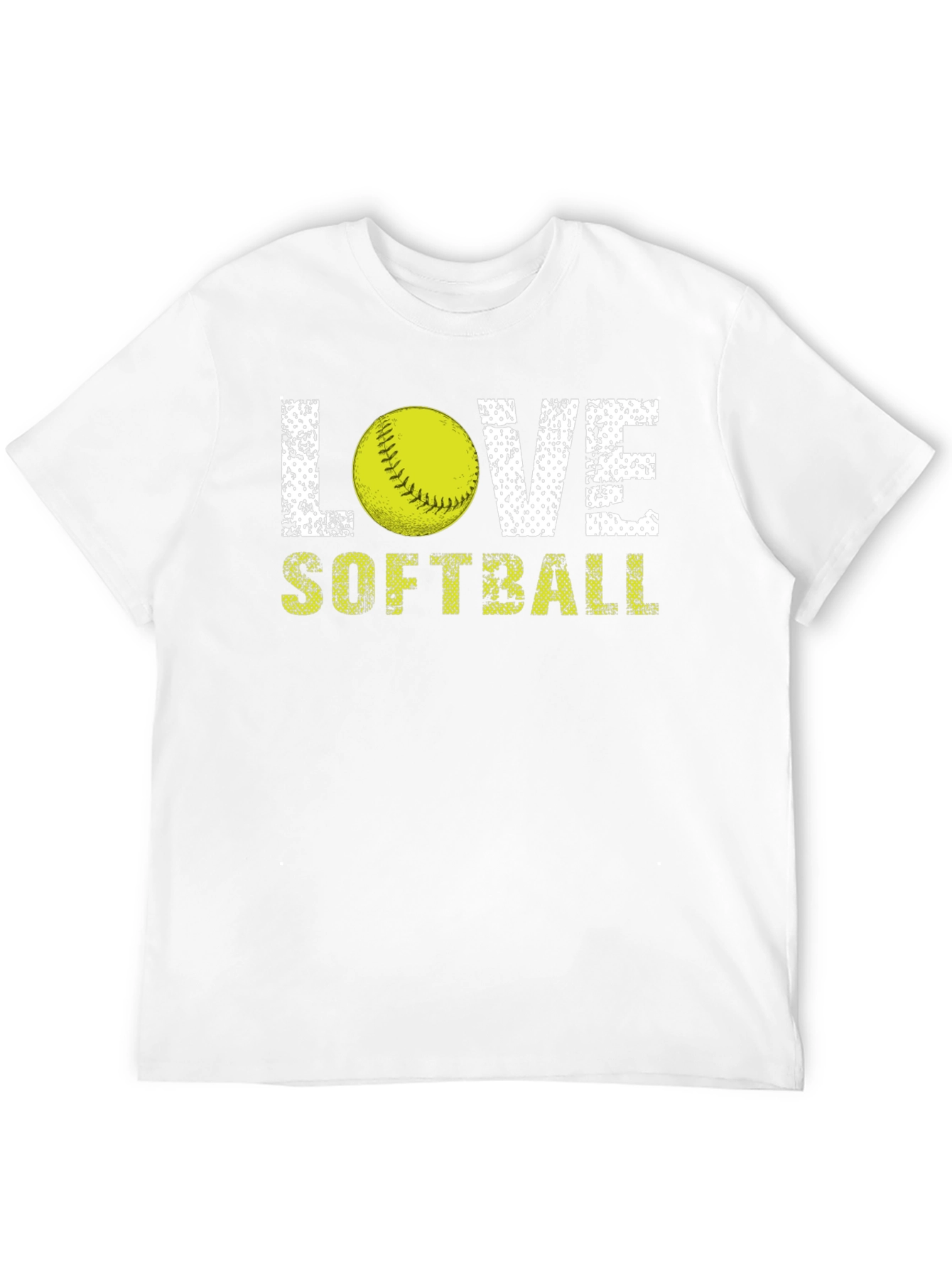 Love Softball Graphic T-Shirt - Black