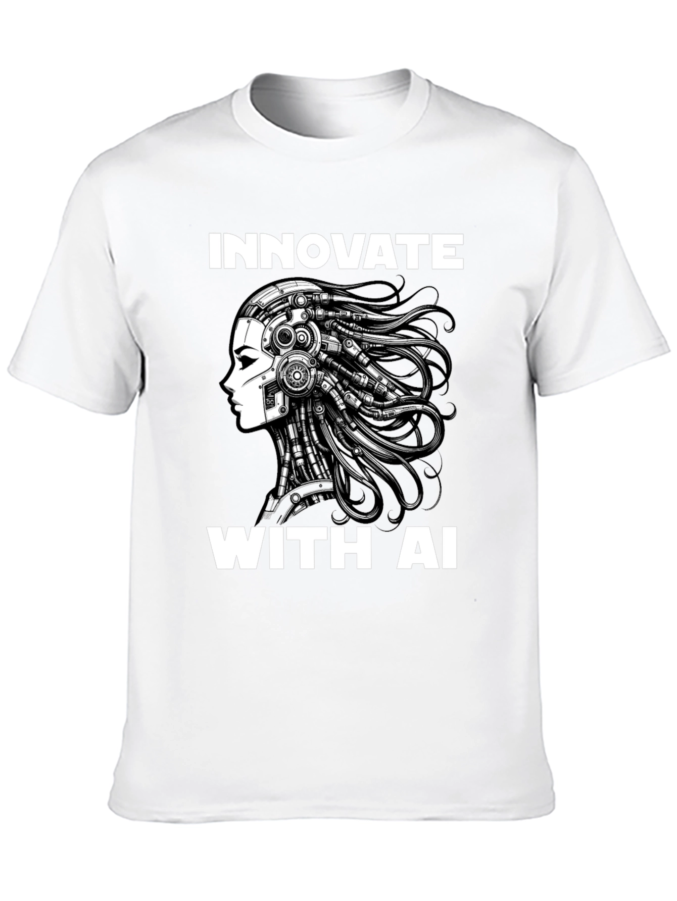 Innovate with AI - Futuristic Graphic T-Shirt