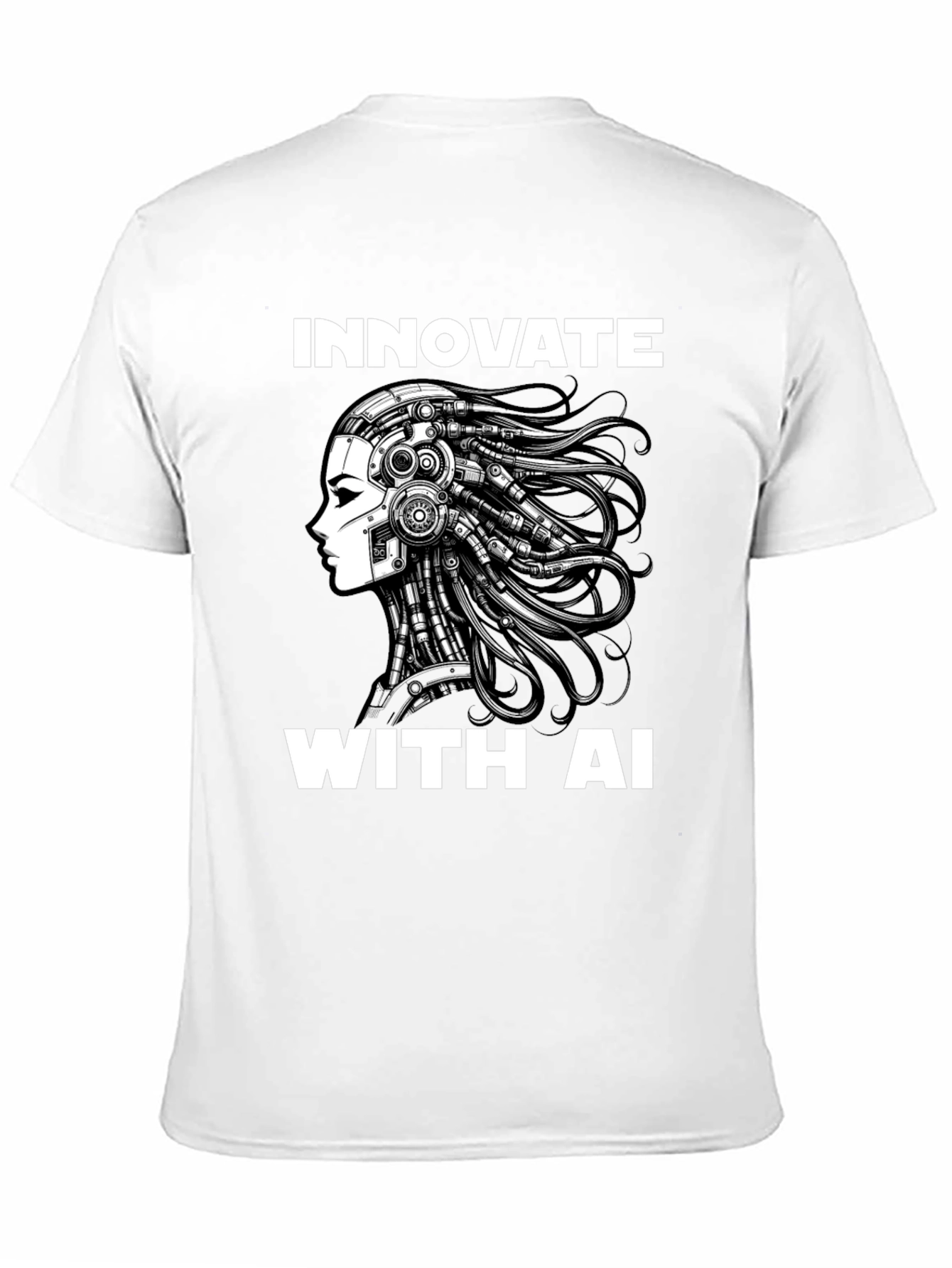 Innovate with AI - Futuristic Graphic T-Shirt