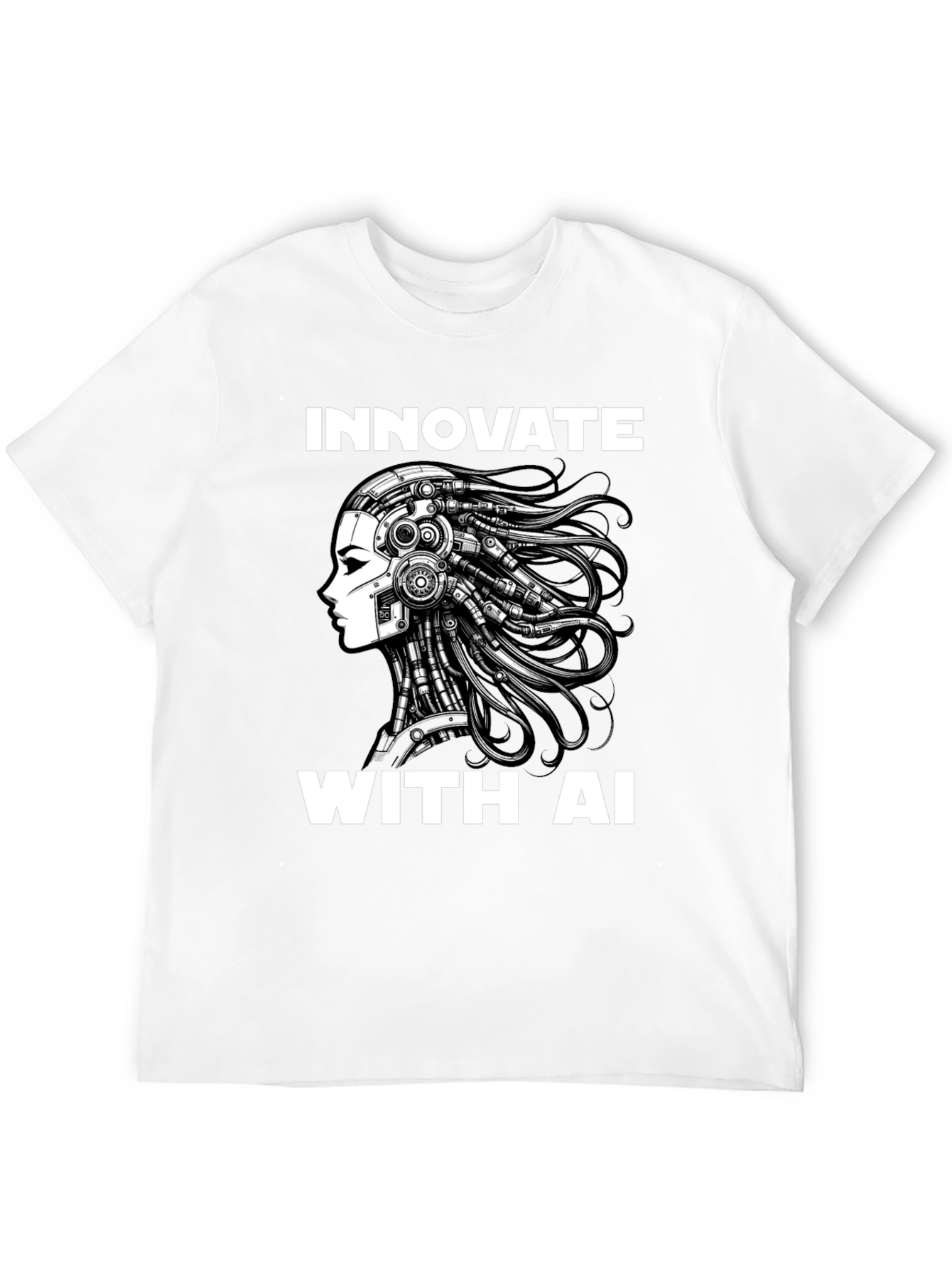 Innovate with AI - Futuristic Graphic T-Shirt