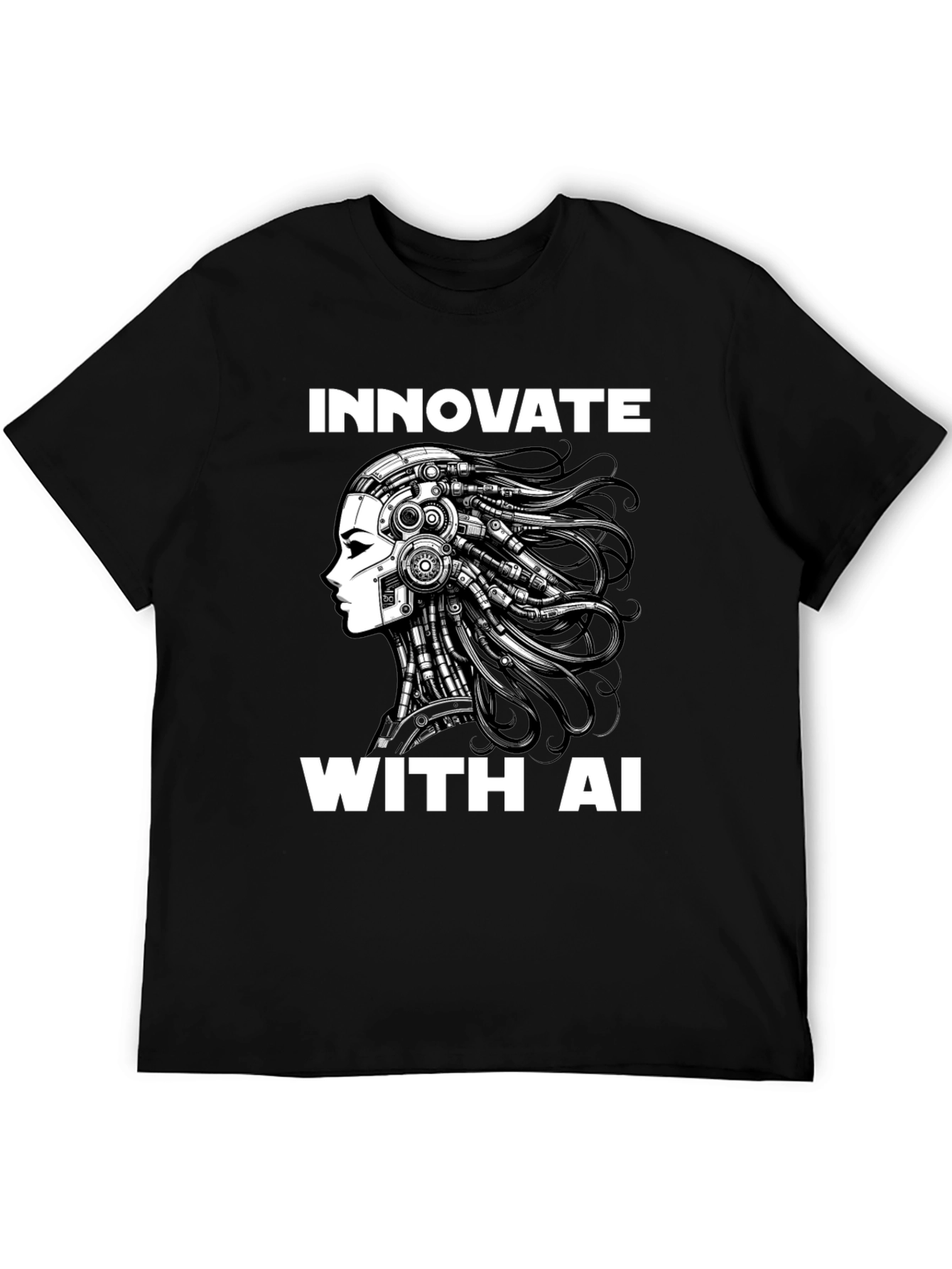 Innovate with AI - Futuristic Graphic T-Shirt