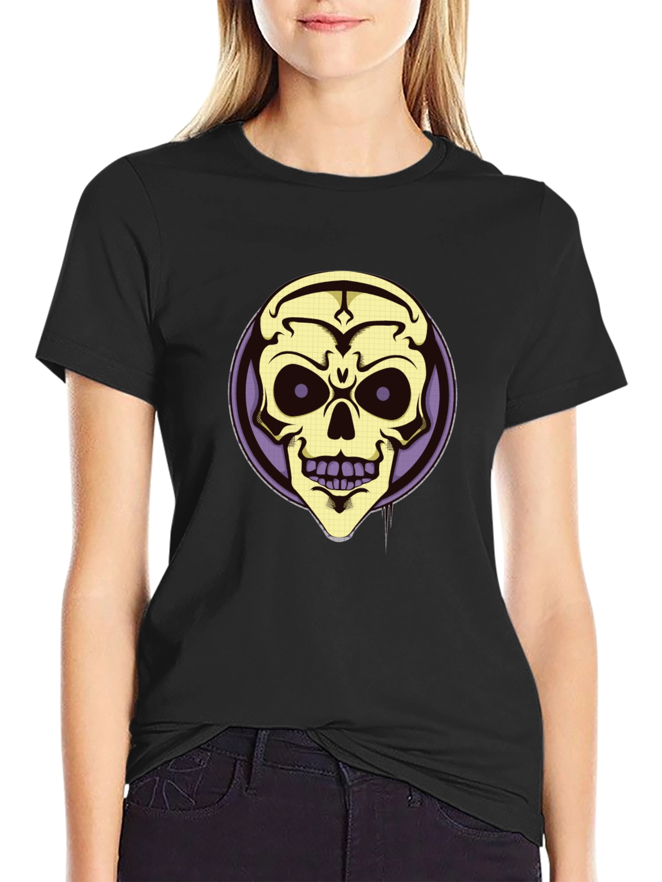 Skull Graphic T-Shirt - Black