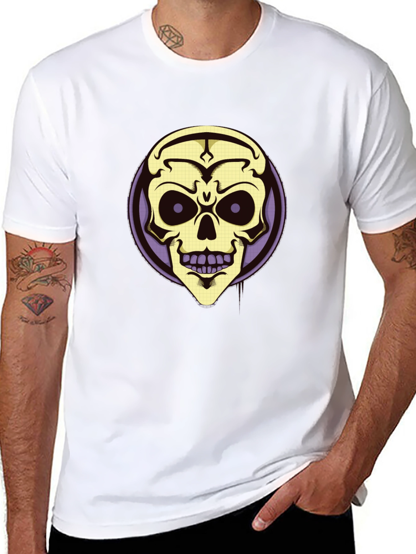 Skull Graphic T-Shirt - Black