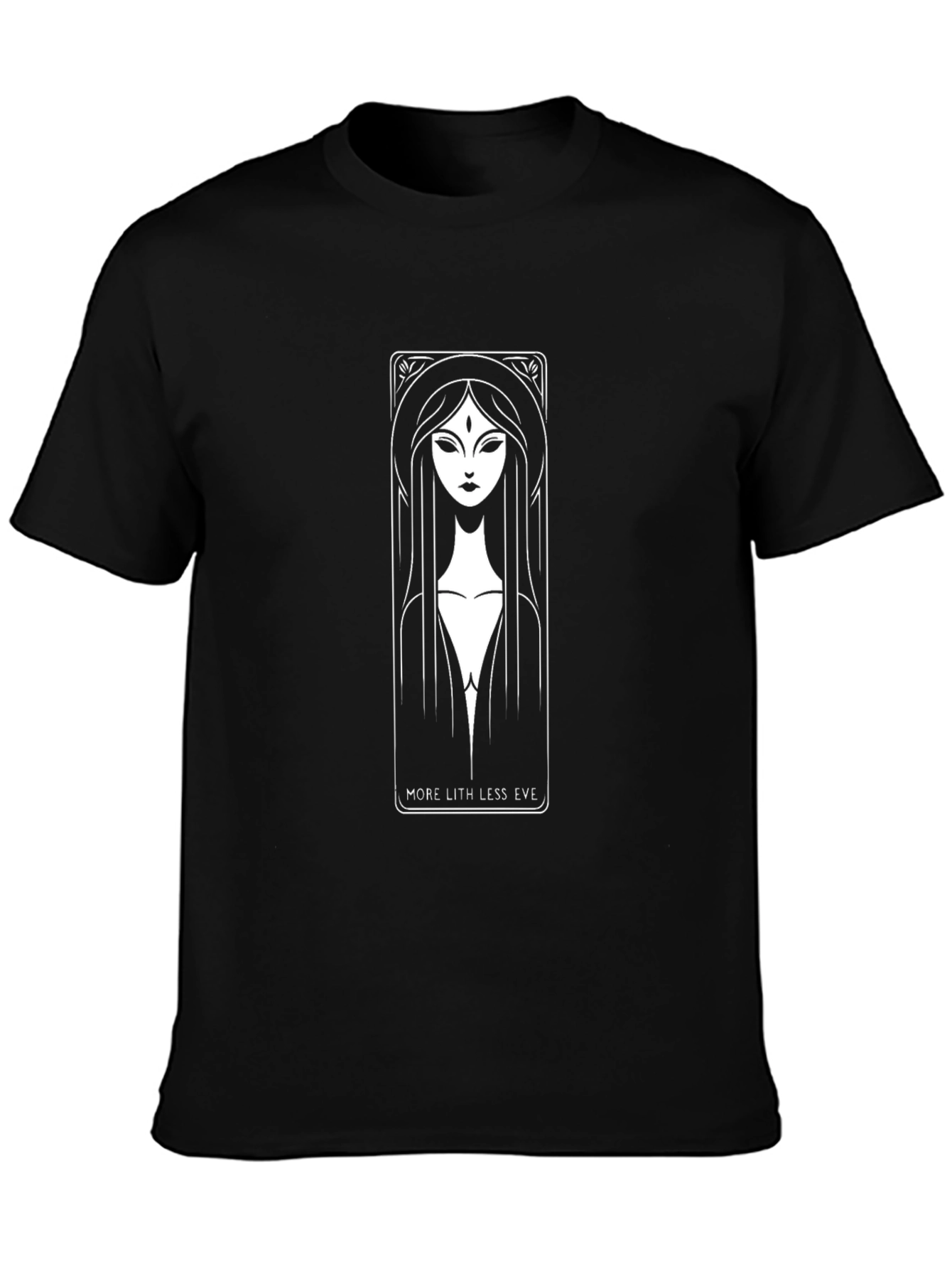Mystic Woman Graphic Tee - Modern Art Deco Style