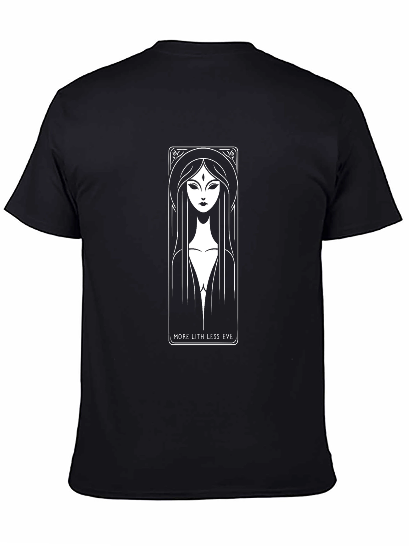 Mystic Woman Graphic Tee - Modern Art Deco Style