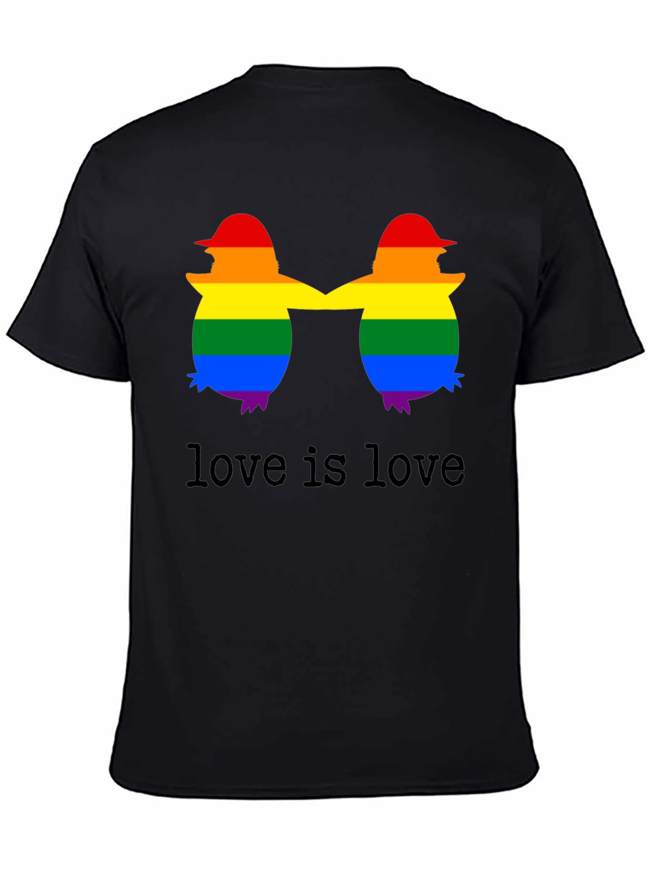 Love is Love LGBTQ+ Penguin T-Shirt