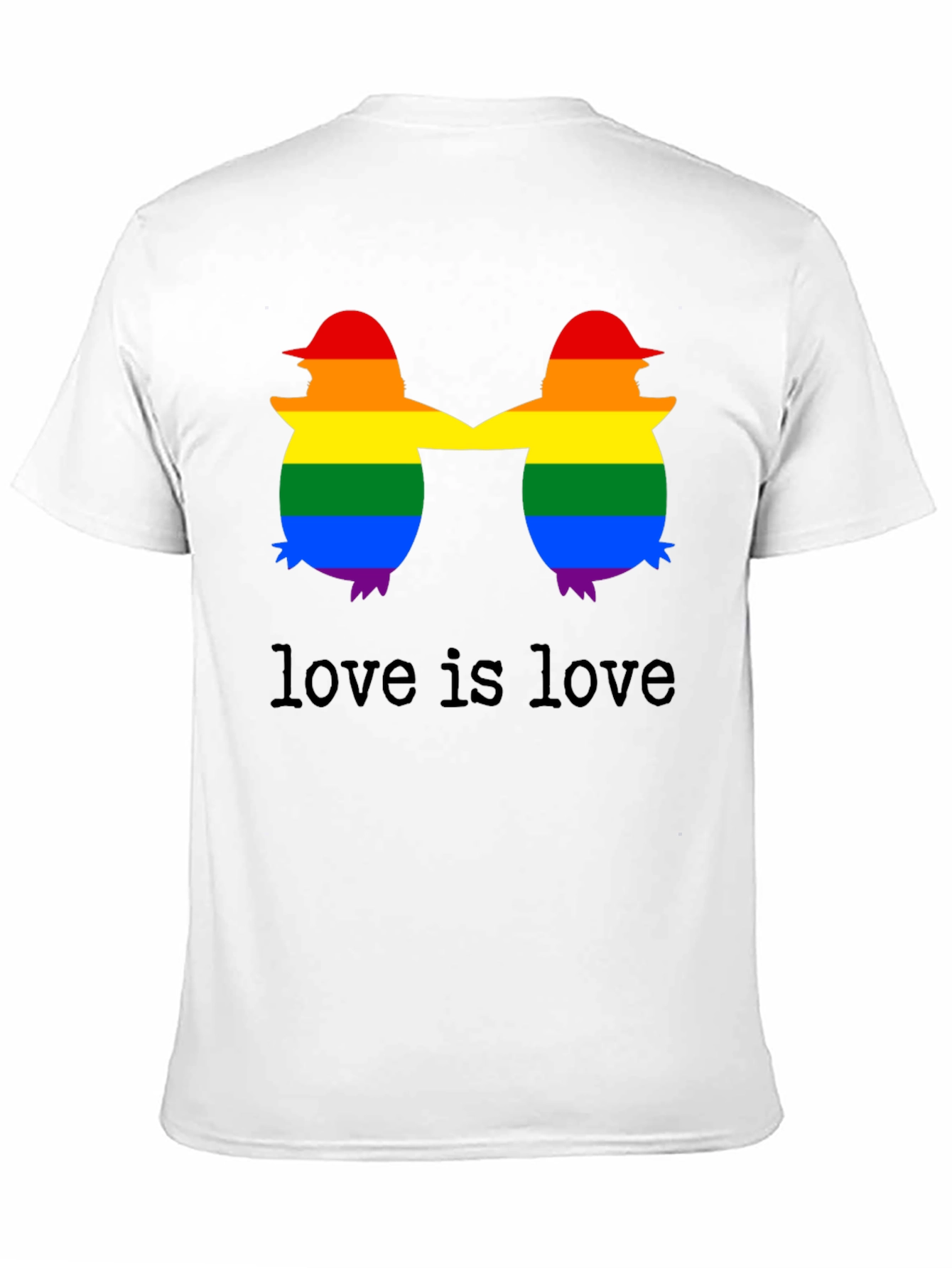 Love is Love LGBTQ+ Penguin T-Shirt