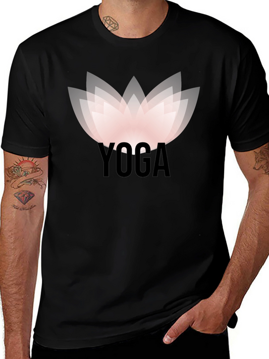 Yoga Lotus Graphic Tee - Zen & Stylish