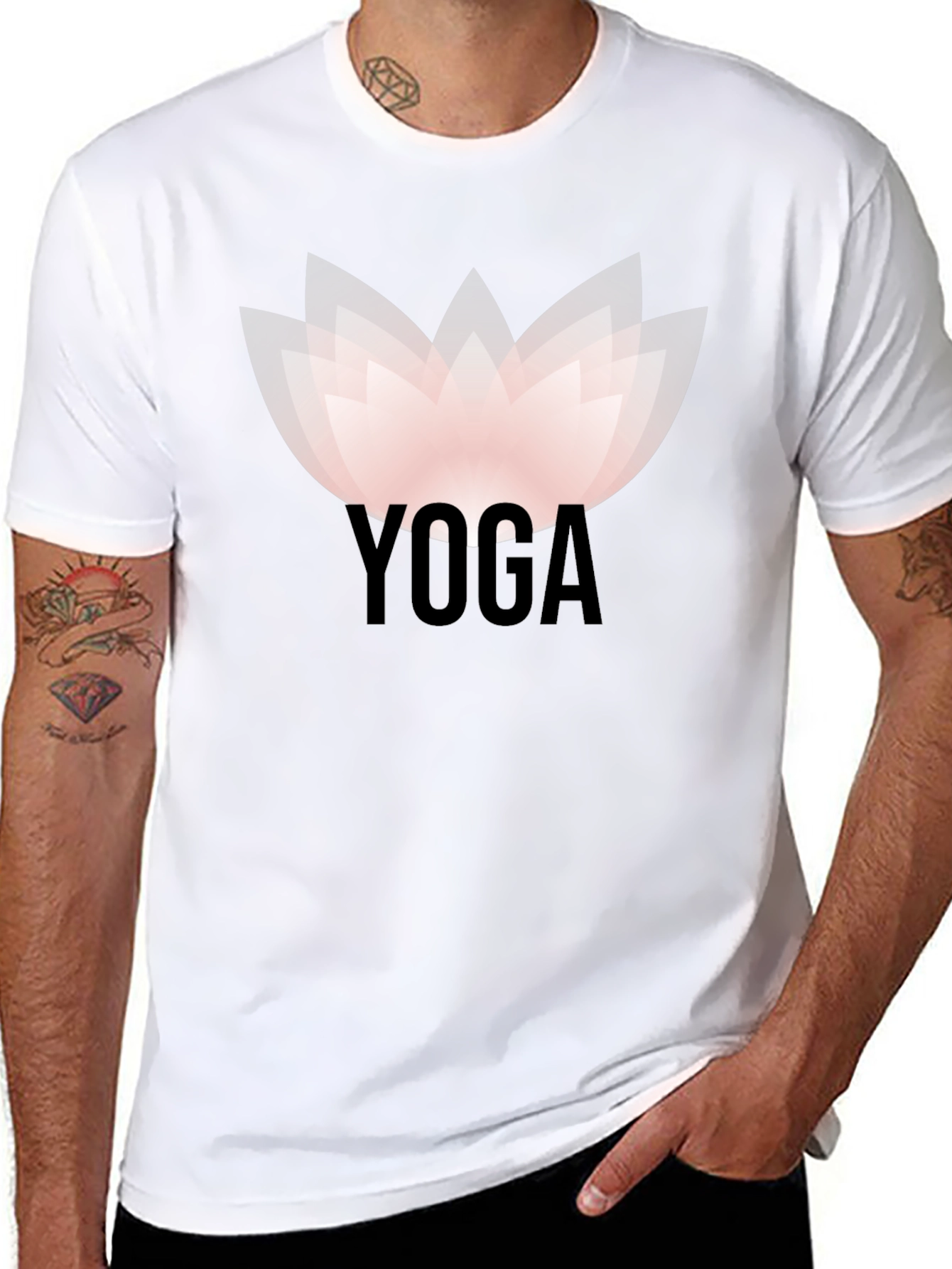 Yoga Lotus Graphic Tee - Zen & Stylish