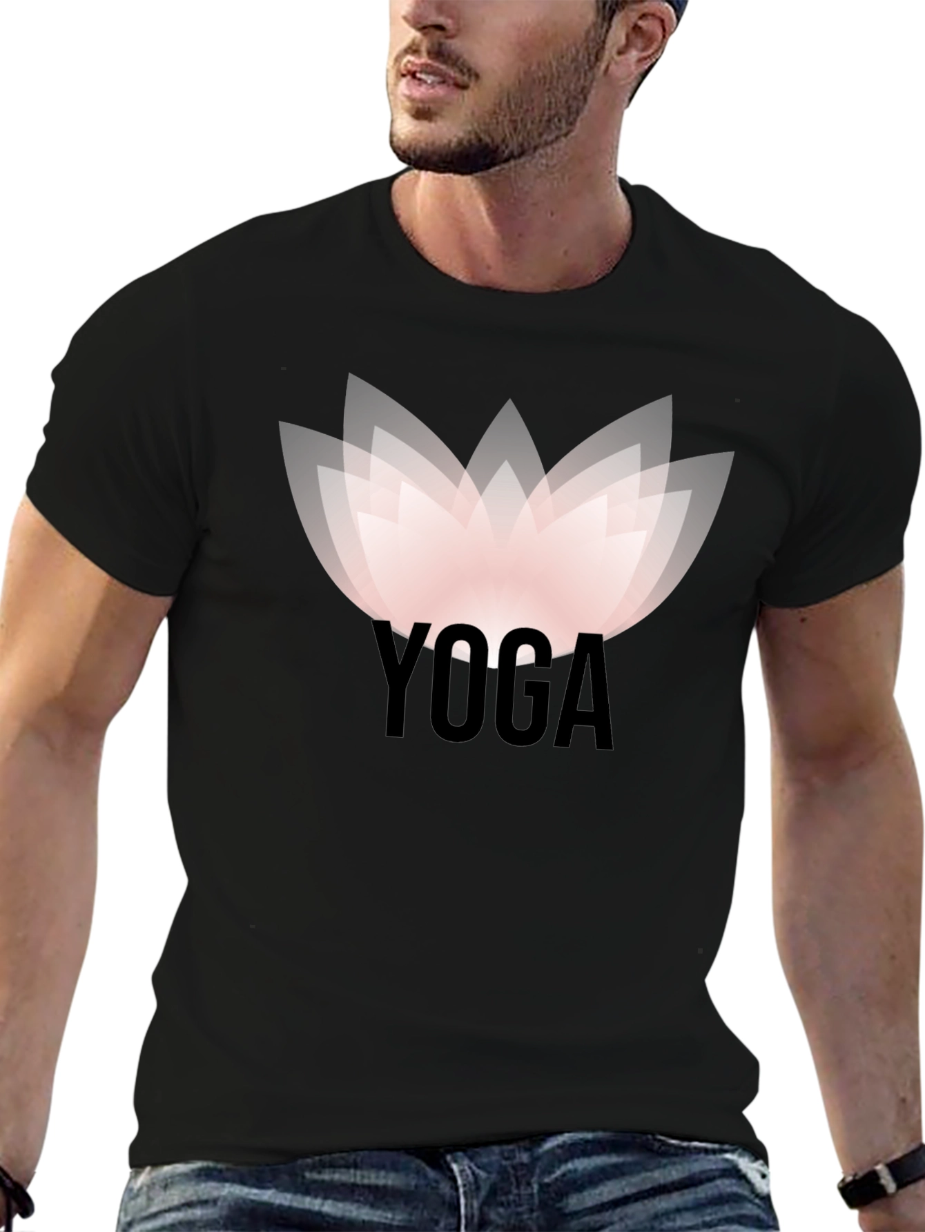 Yoga Lotus Graphic Tee - Zen & Stylish
