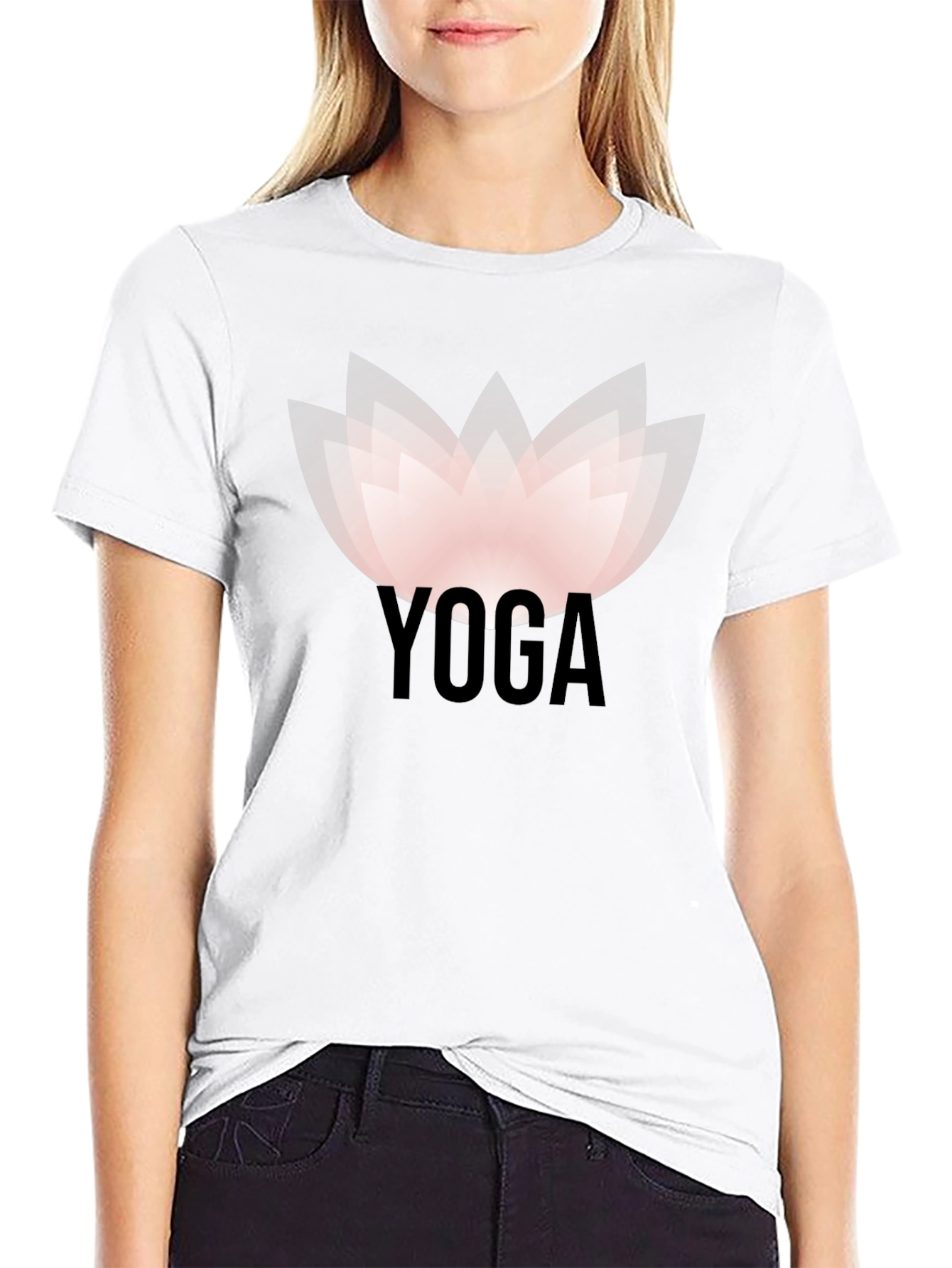 Yoga Lotus Graphic Tee - Zen & Stylish