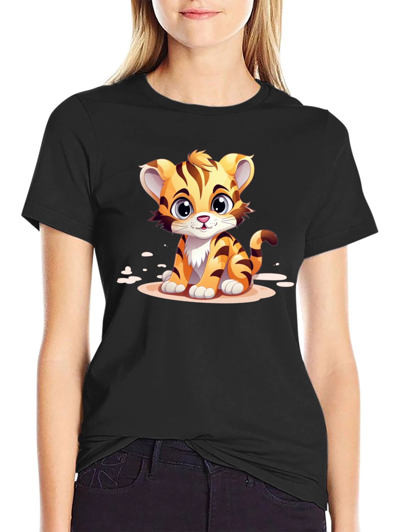 Cute Cartoon Tiger T-Shirt