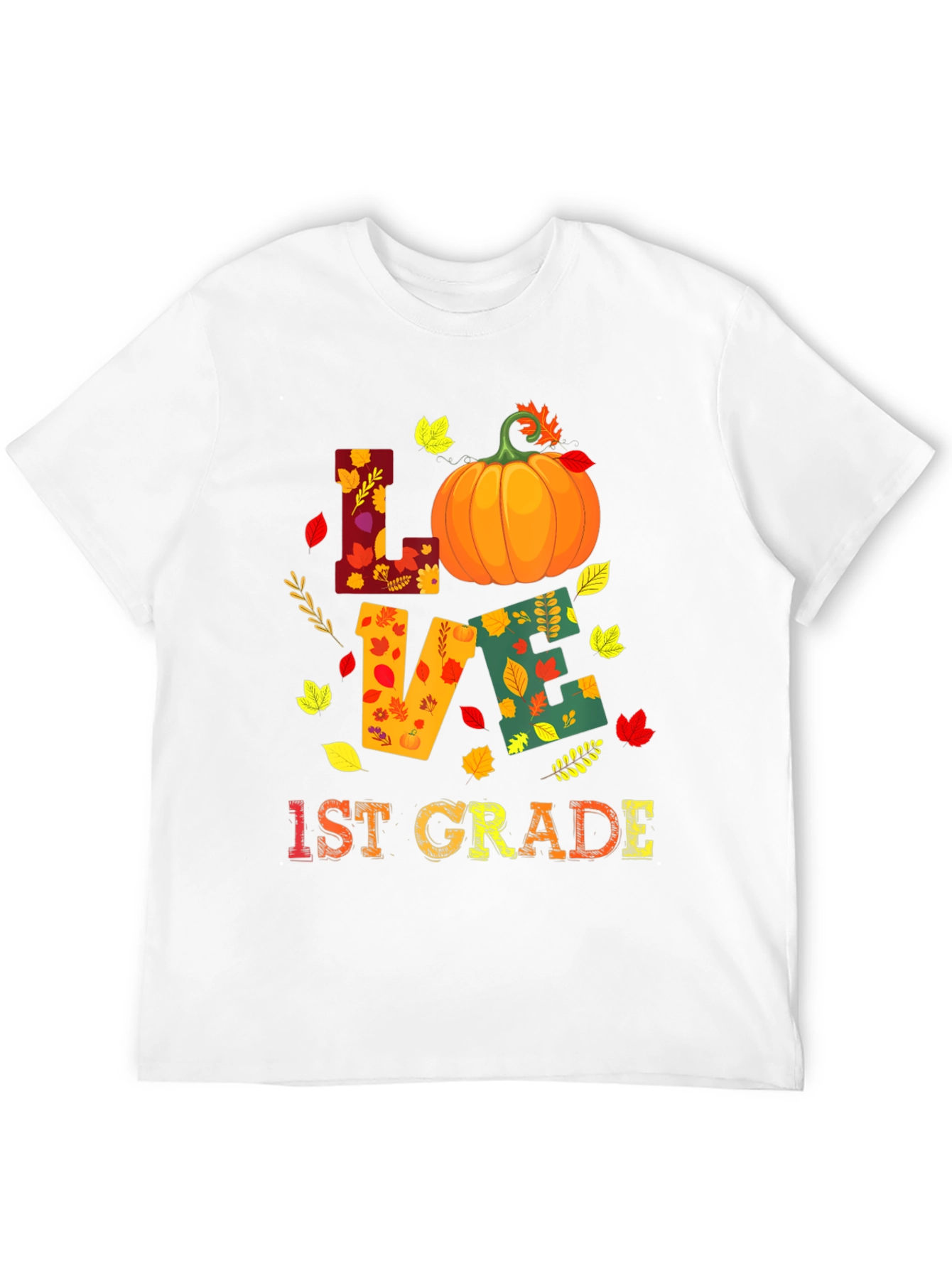 Fall 1st Grade Teacher Love Pumpkin T-Shirt