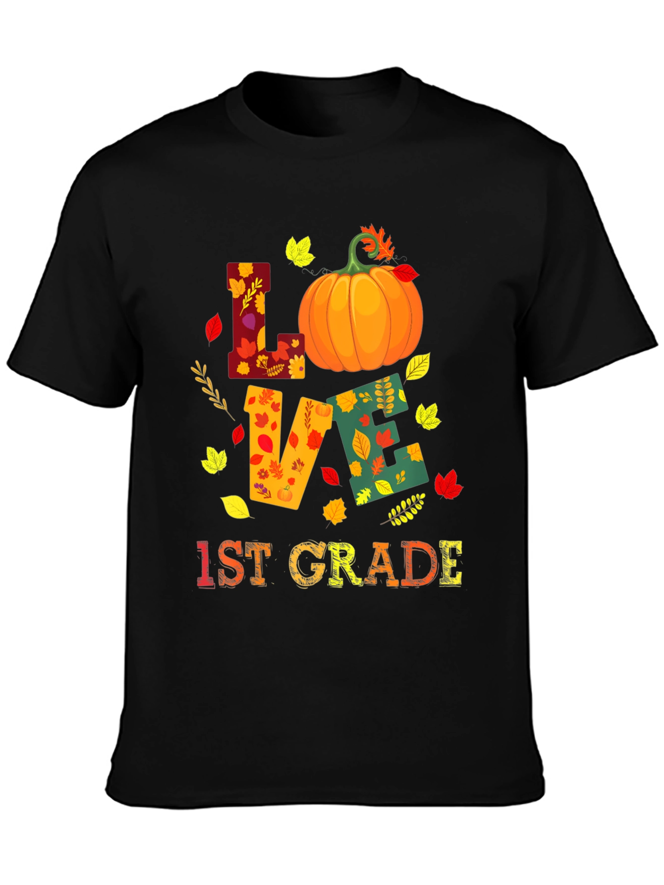 Fall 1st Grade Teacher Love Pumpkin T-Shirt