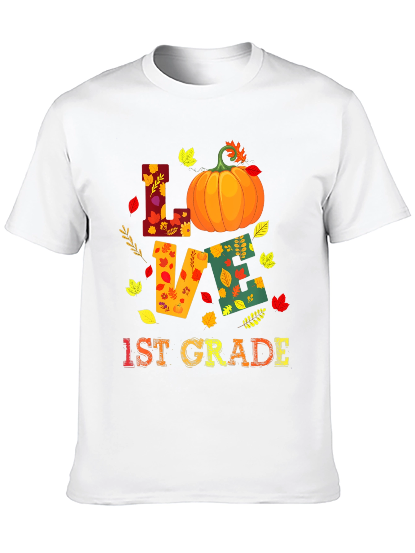 Fall 1st Grade Teacher Love Pumpkin T-Shirt