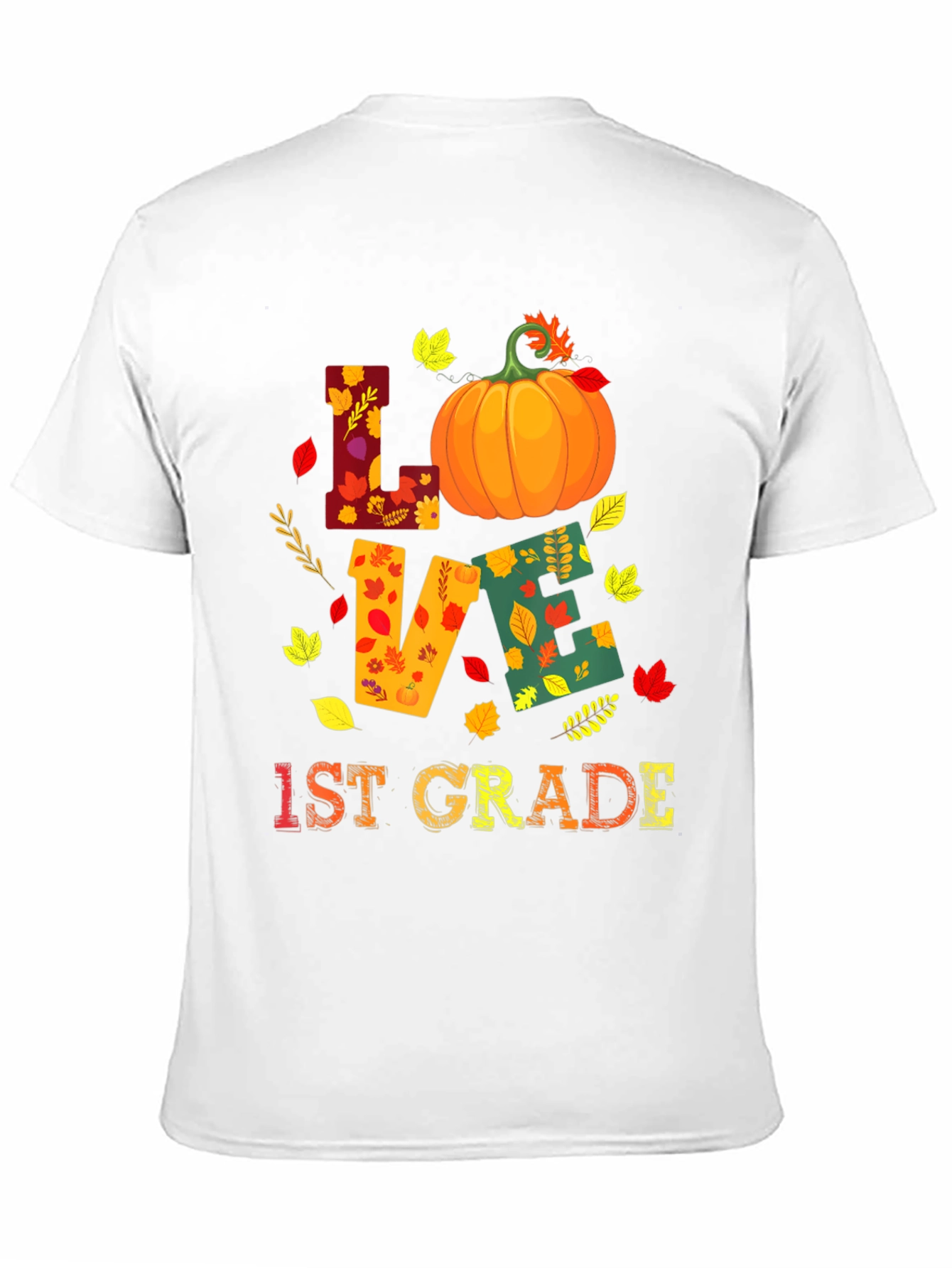 Fall 1st Grade Teacher Love Pumpkin T-Shirt