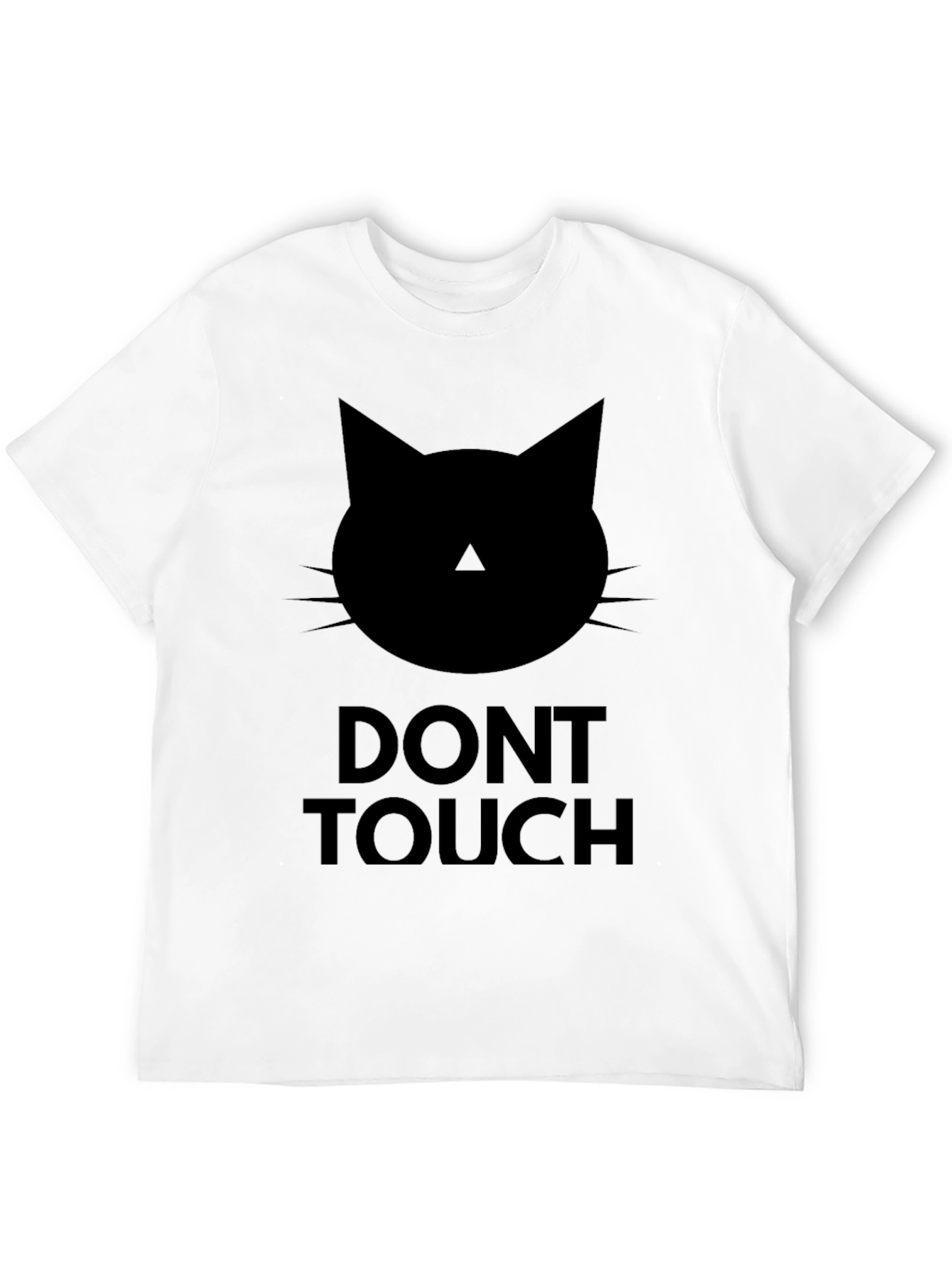 Dont Touch Black Cat Graphic Tee - Mens