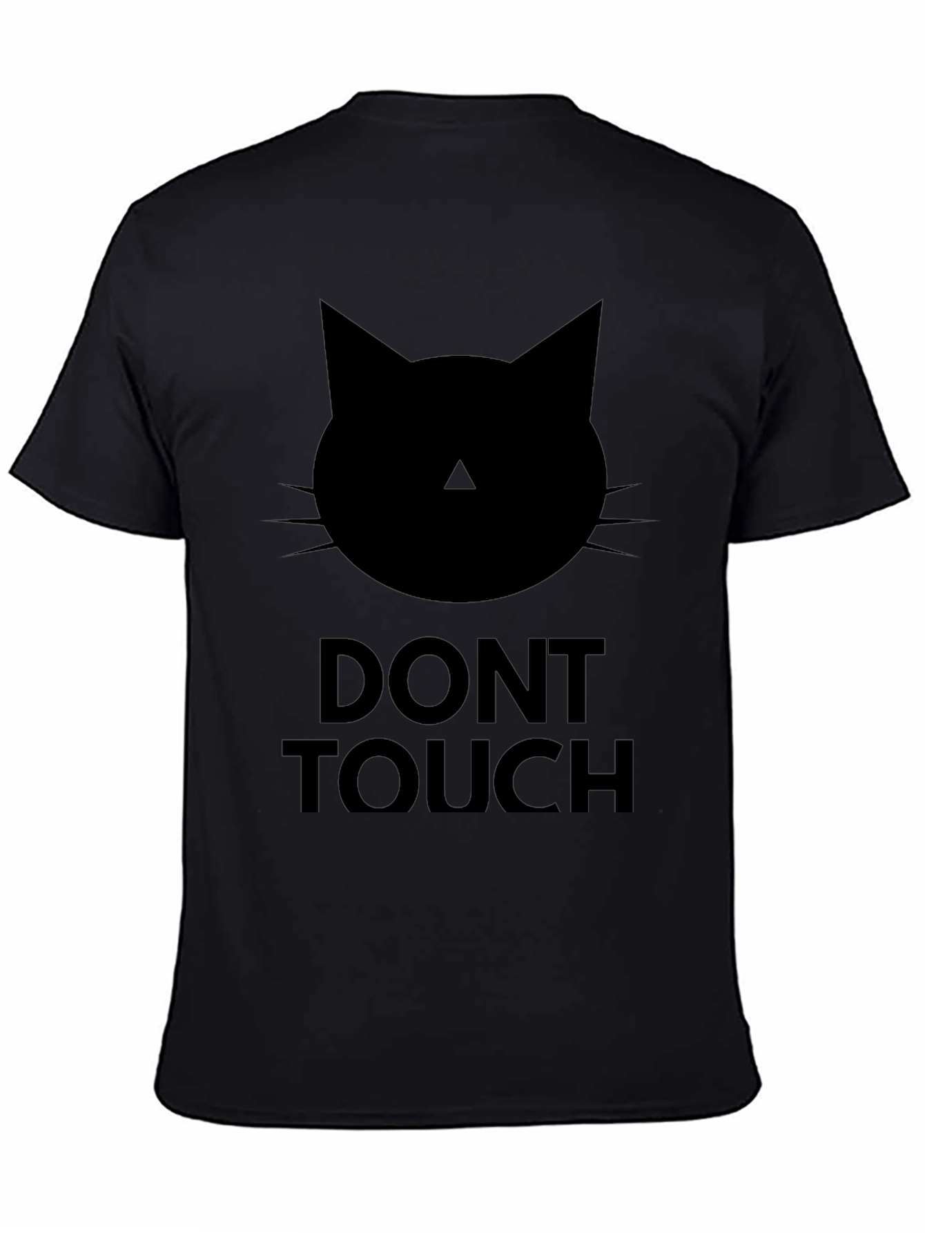 Dont Touch Black Cat Graphic Tee - Mens